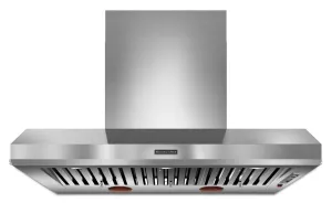 Kitchenaid KXW9748YSS 48'' Wall-Mount 600-1200 Cfm Canopy Hood. Commercial-Style Stainless Steel