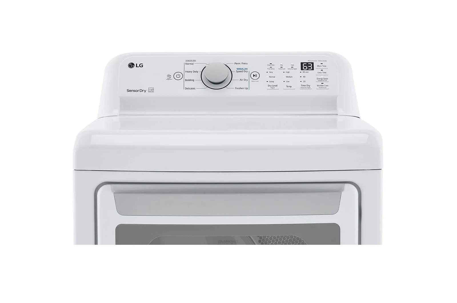 Lg DLE7150W 7.3 Cu. Ft. Ultra Large Capacity Electric Dryer With Sensor Dry Technology