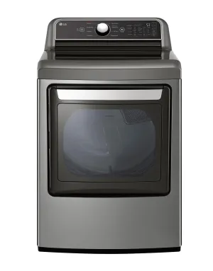 Lg DLE7400VE 7.3 Cu. Ft. Ultra Large Capacity Smart Wi-Fi Enabled Rear Control Electric Dryer With Easyload&#8482; Door