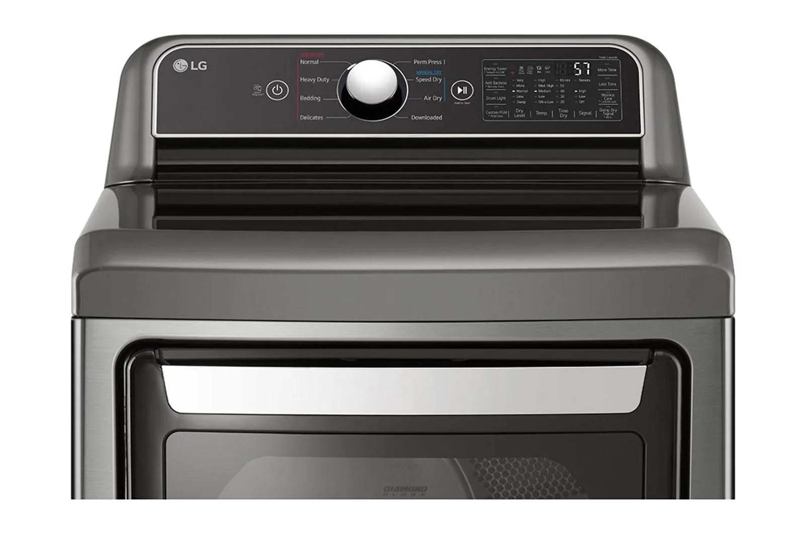Lg DLE7400VE 7.3 Cu. Ft. Ultra Large Capacity Smart Wi-Fi Enabled Rear Control Electric Dryer With Easyload&#8482; Door