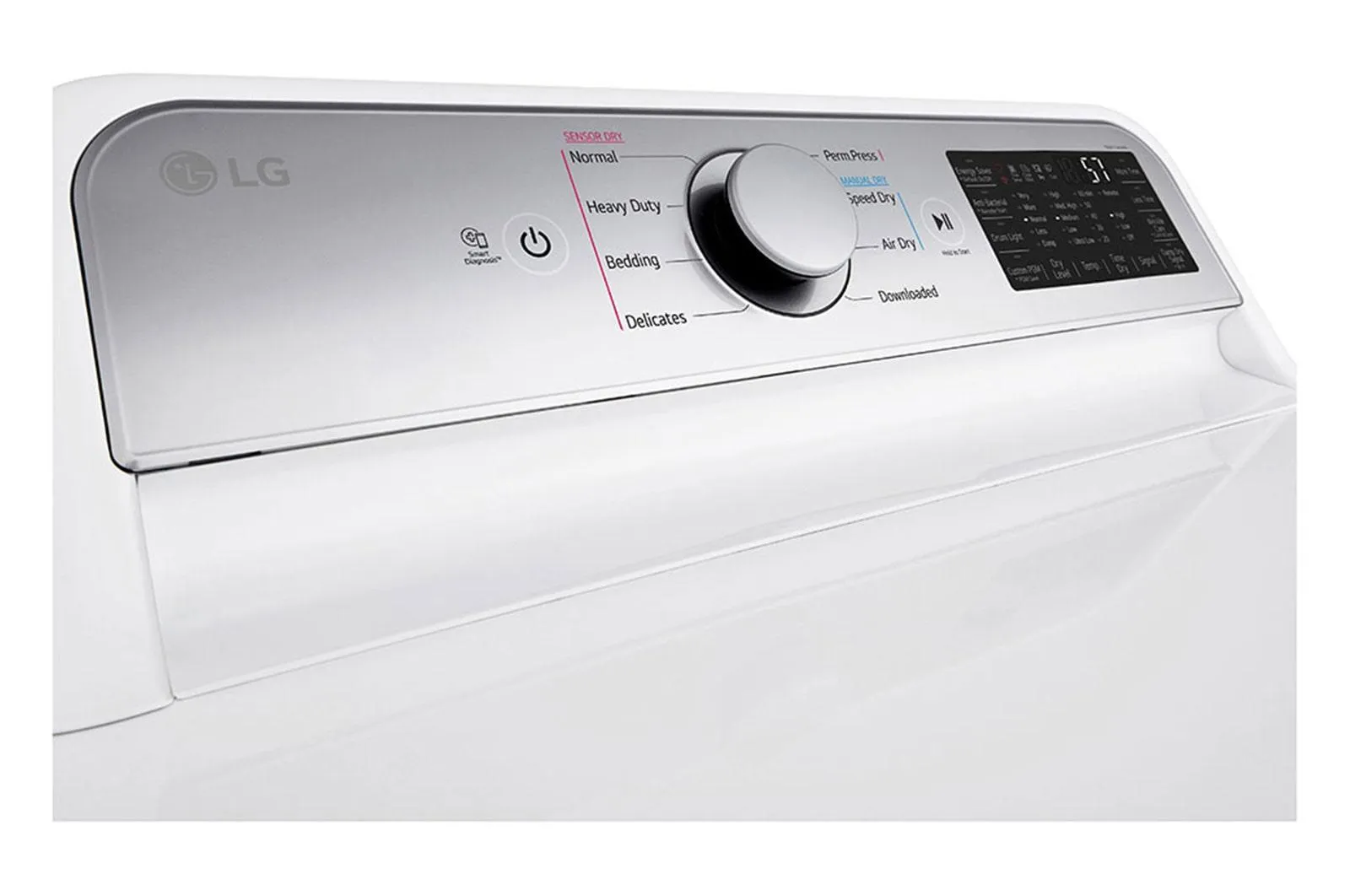 Lg DLE7400WE 7.3 Cu. Ft. Ultra Large Capacity Smart Wi-Fi Enabled Rear Control Electric Dryer With Easyload&#8482; Door