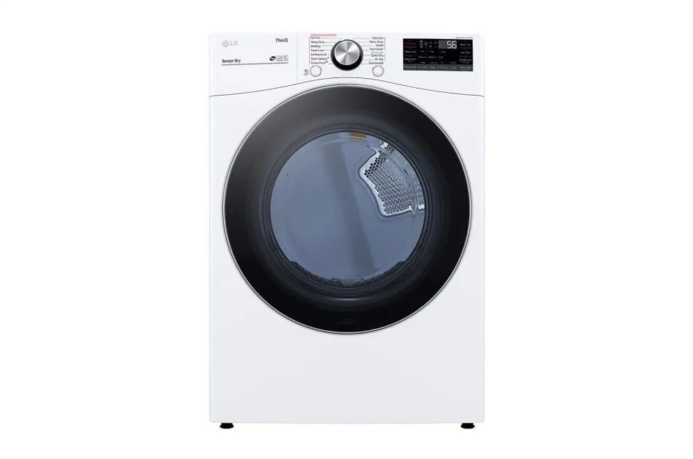 Lg DLEX4200W 7.4 Cu. Ft. Ultra Large Capacity Smart Wi-Fi Enabled Front Load Electric Dryer With Turbosteam&#8482; And Built-In Intelligence