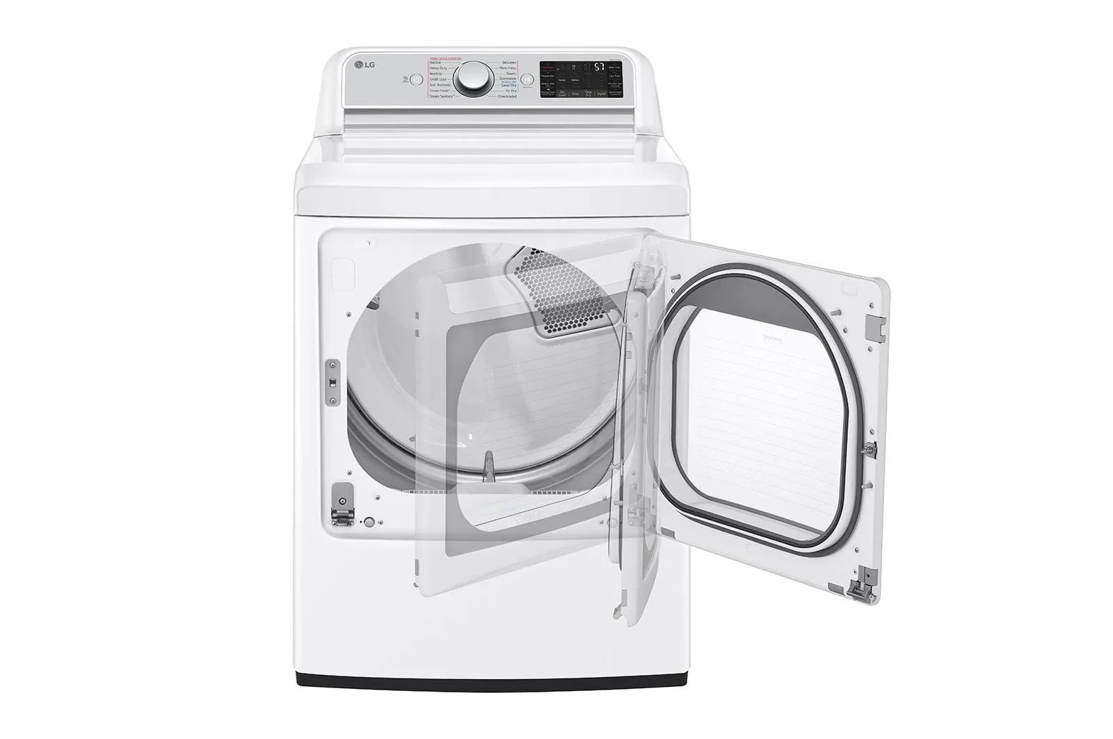 Lg DLEX7900WE 7.3 Cu. Ft. Ultra Large Capacity Smart Wi-Fi Enabled Rear Control Electric Dryer With Turbosteam&#8482;