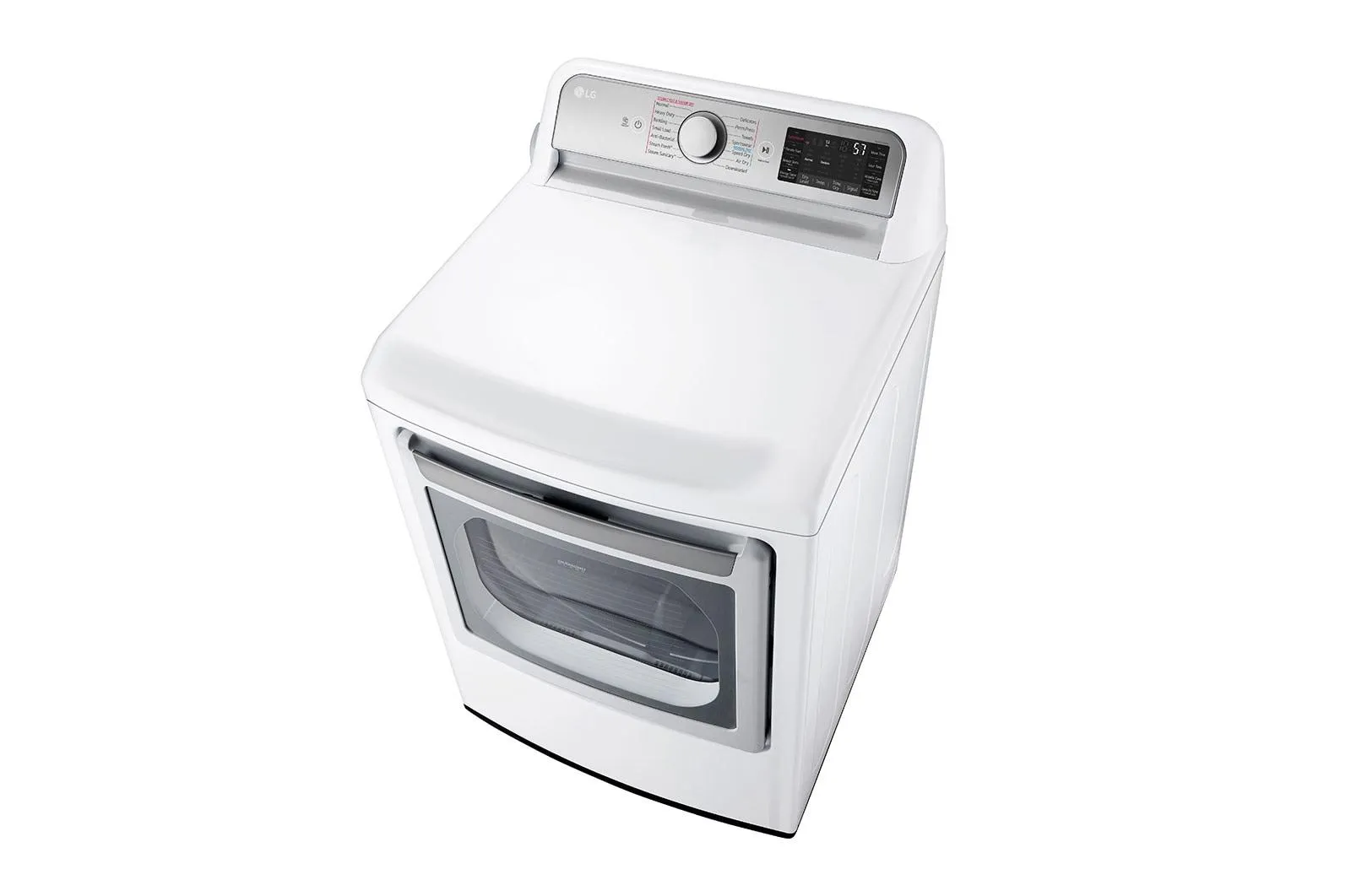 Lg DLEX7900WE 7.3 Cu. Ft. Ultra Large Capacity Smart Wi-Fi Enabled Rear Control Electric Dryer With Turbosteam&#8482;