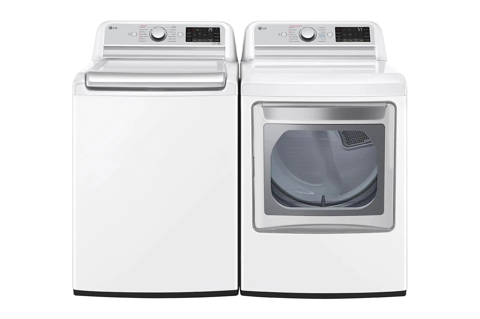 Lg DLEX7900WE 7.3 Cu. Ft. Ultra Large Capacity Smart Wi-Fi Enabled Rear Control Electric Dryer With Turbosteam&#8482;