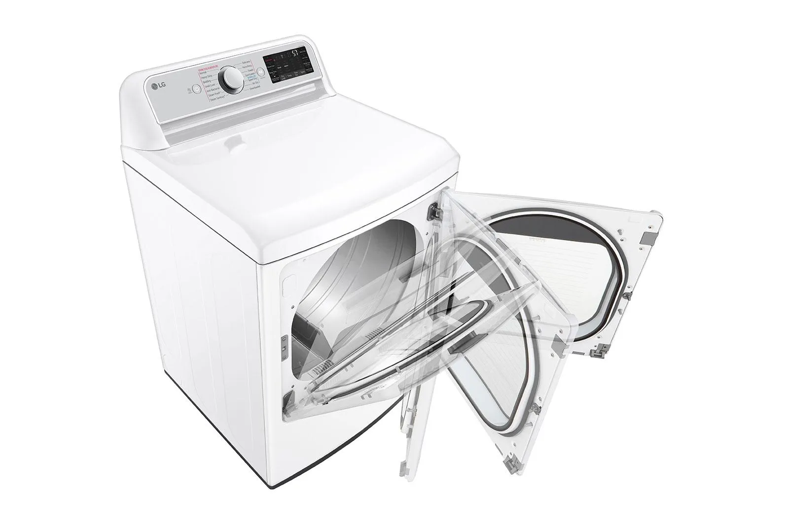 Lg DLEX7900WE 7.3 Cu. Ft. Ultra Large Capacity Smart Wi-Fi Enabled Rear Control Electric Dryer With Turbosteam&#8482;