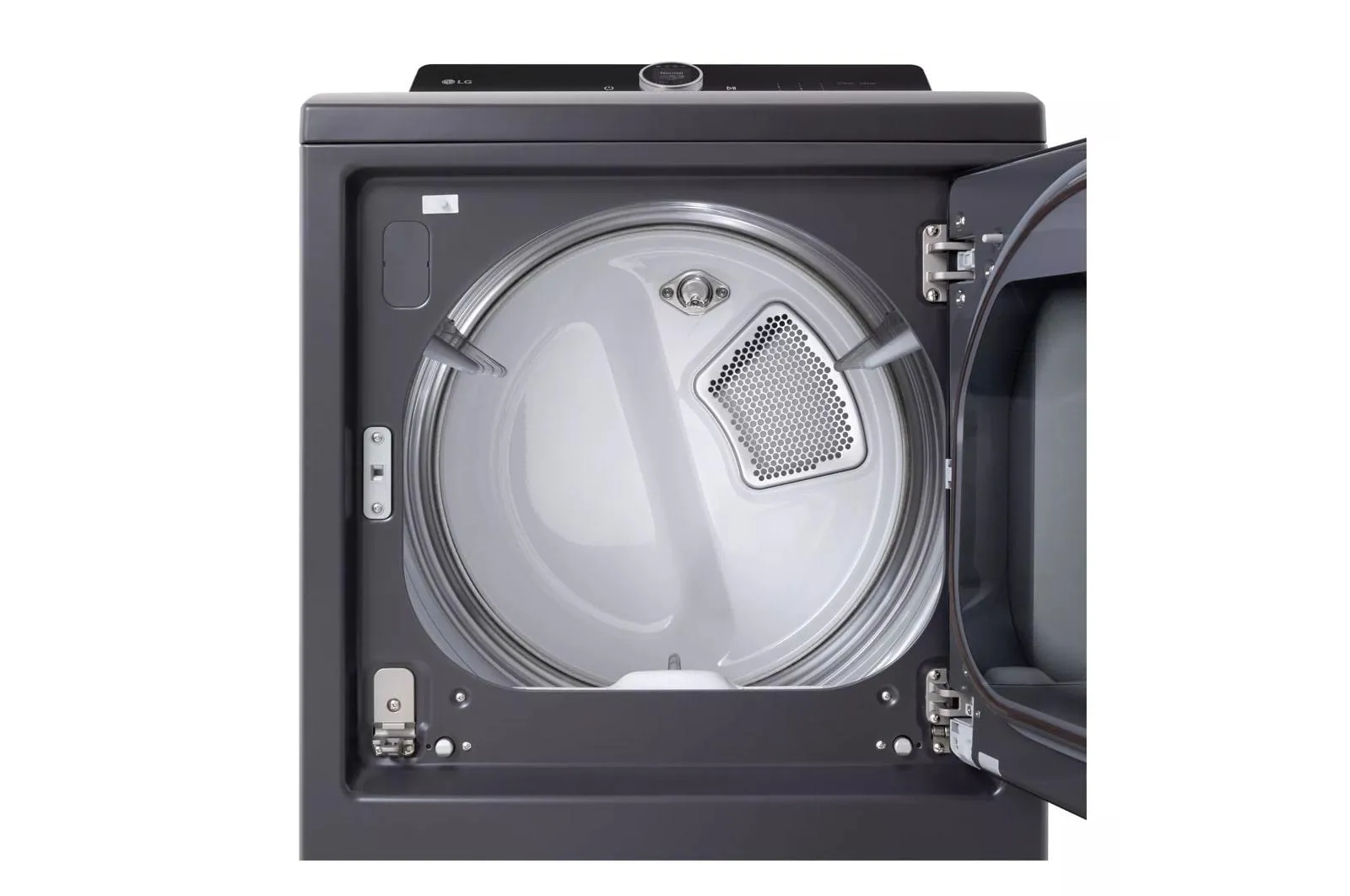 Lg DLEX8600BE 7.3 Cu. Ft. Ultra Large Capacity Rear Control Electric Dryer With Lg Easyload&#8482; Door. Ai Sensing And Turbosteam&#8482;