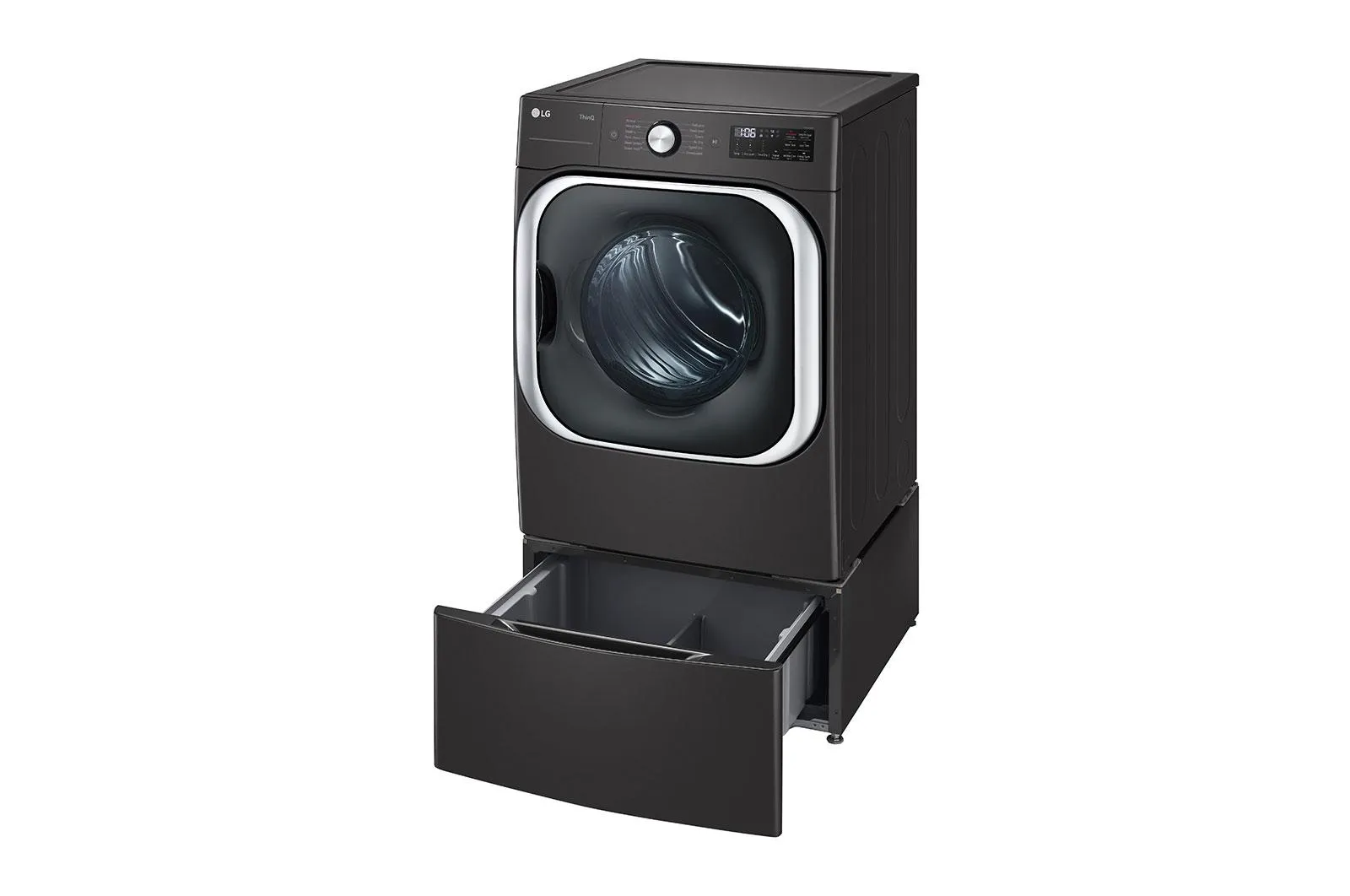 Lg DLEX8900B 9.0 Cu. Ft. Mega Capacity Smart Wi-Fi Enabled Front Load Electric Dryer With Turbosteam&#8482; And Built-In Intelligence