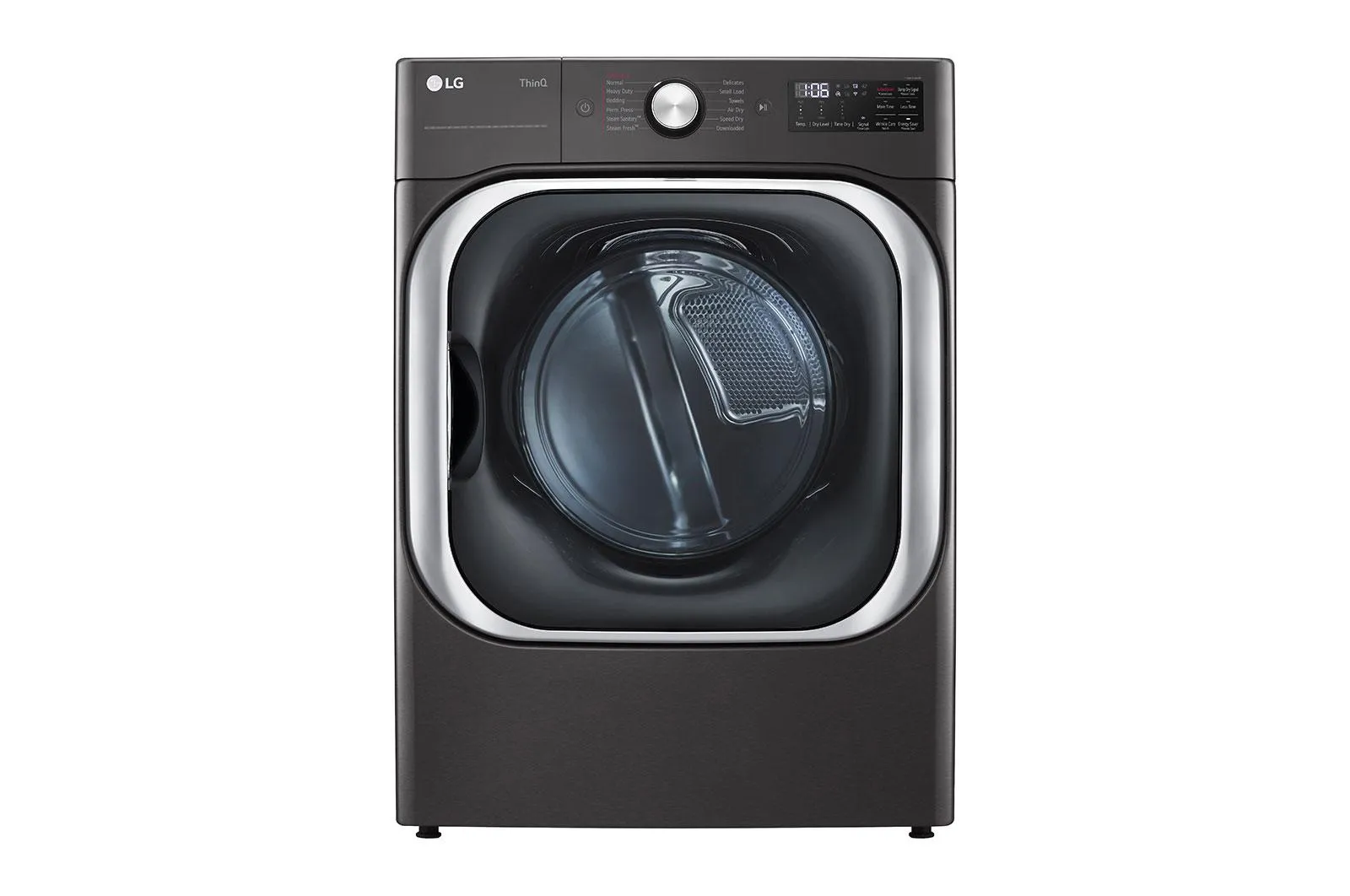 Lg DLEX8900B 9.0 Cu. Ft. Mega Capacity Smart Wi-Fi Enabled Front Load Electric Dryer With Turbosteam&#8482; And Built-In Intelligence