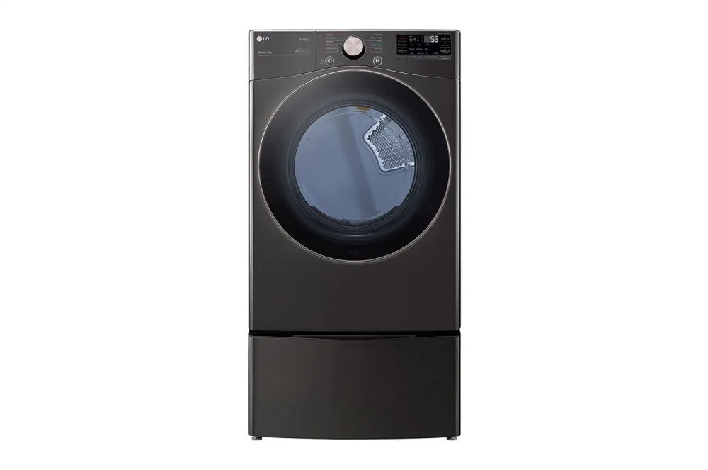 Lg DLGX4001B 7.4 Cu. Ft. Ultra Large Capacity Smart Wi-Fi Enabled Front Load Gas Dryer With Turbosteam&#8482; And Built-In Intelligence