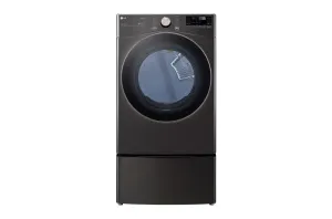 Lg DLGX4001B 7.4 Cu. Ft. Ultra Large Capacity Smart Wi-Fi Enabled Front Load Gas Dryer With Turbosteam&#8482; And Built-In Intelligence