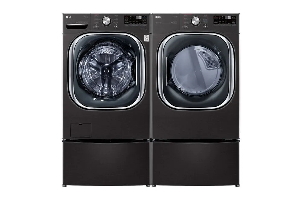 Lg DLGX4501B 7.4 Cu. Ft. Ultra Large Capacity Smart Wi-Fi Enabled Front Load Gas Dryer With Turbosteam&#8482; And Built-In Intelligence