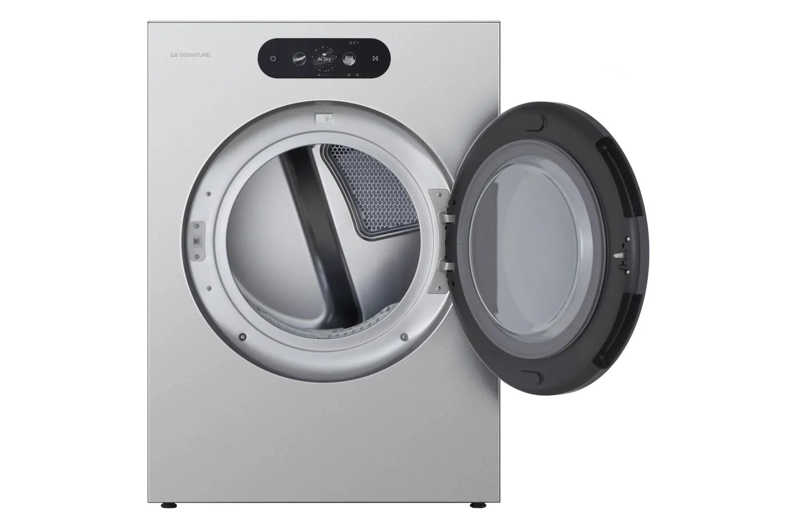 Lg DLGX9901S Lg Signature 9.0 Cu. Ft. Mega Capacity Smart Front Load Gas Dryer With Built-In Intelligence. Turbosteam And Touch Lcd Control