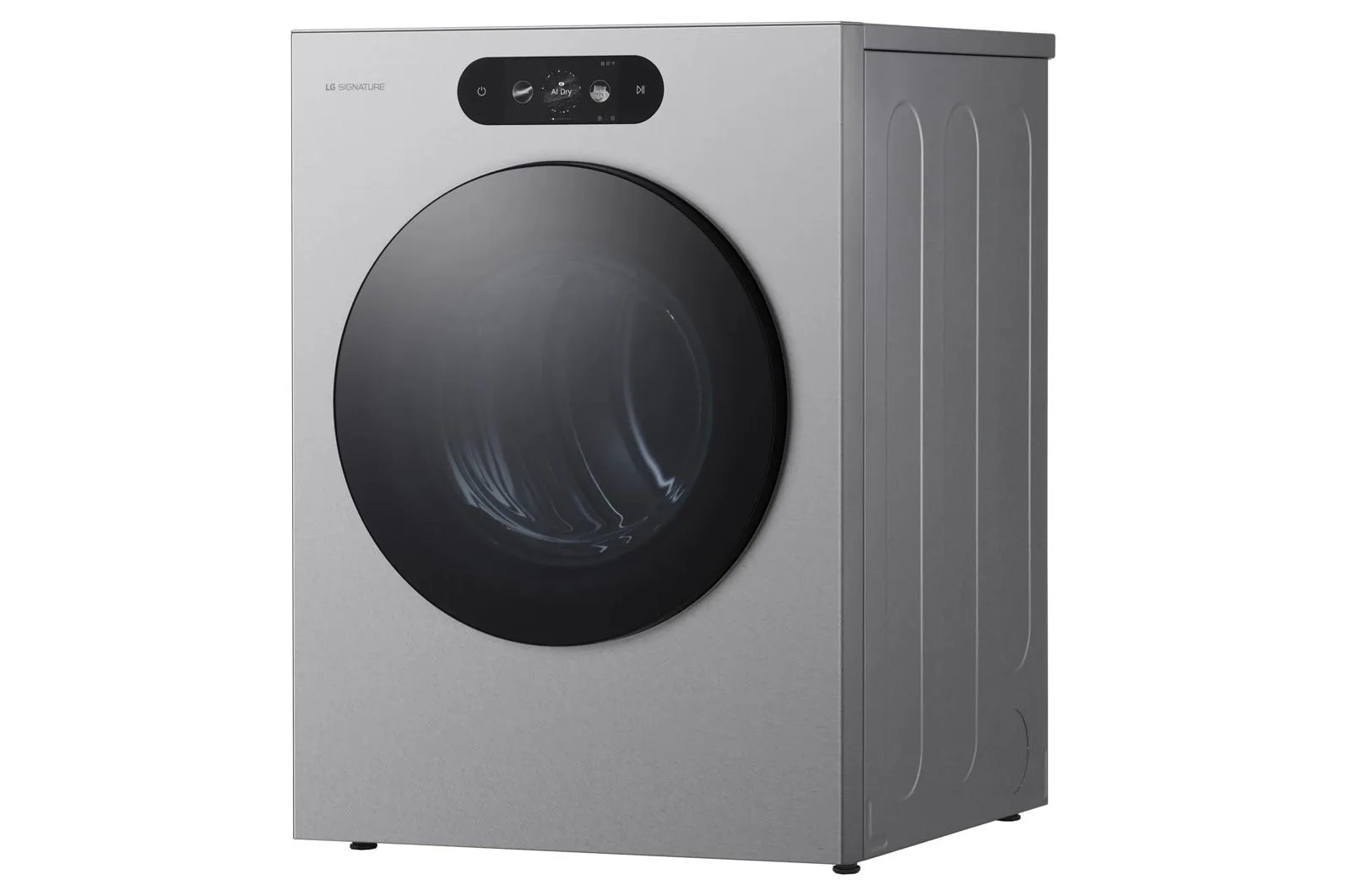 Lg DLGX9901S Lg Signature 9.0 Cu. Ft. Mega Capacity Smart Front Load Gas Dryer With Built-In Intelligence. Turbosteam And Touch Lcd Control