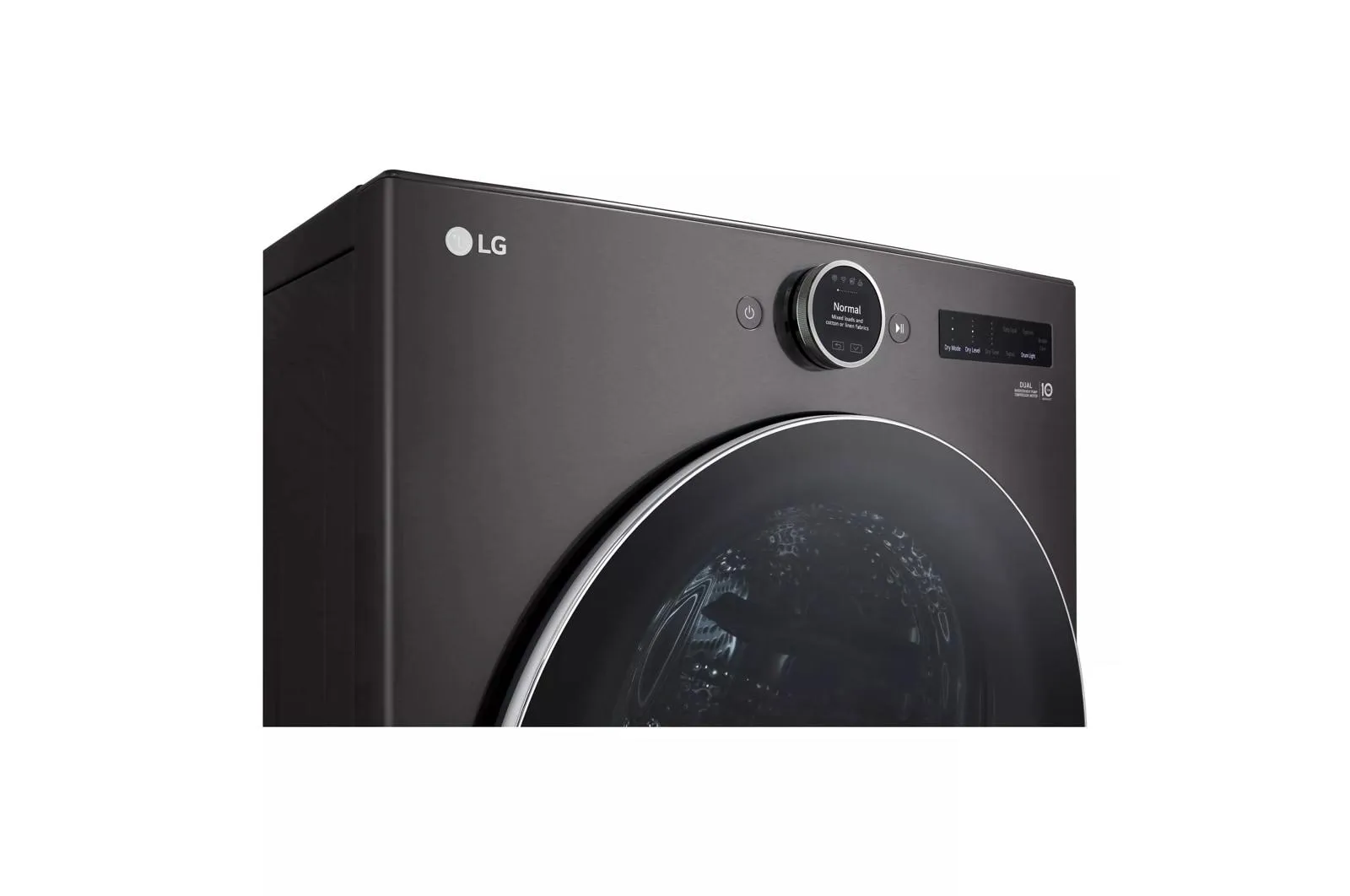 Lg DLHC5502B 7.8 Cu. Ft. Mega Capacity Smart Front Load Dryer With Dual Inverter Heatpump&#8482; Technology And Inverter Direct Drive Motor System