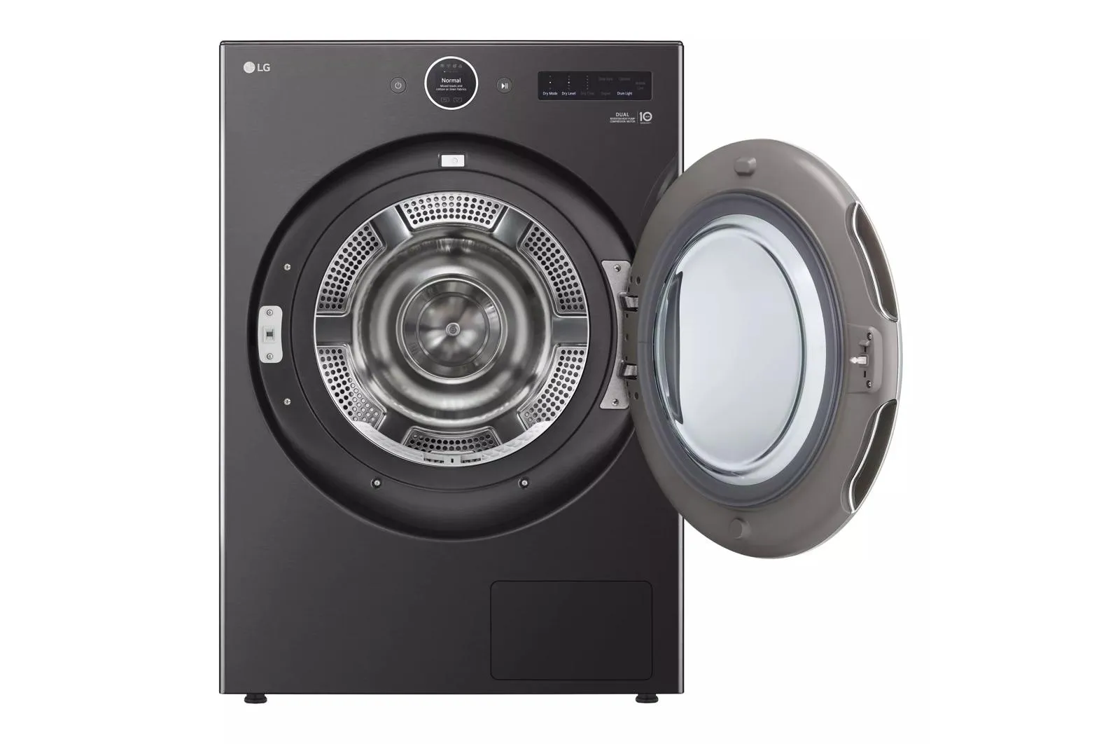 Lg DLHC5502B 7.8 Cu. Ft. Mega Capacity Smart Front Load Dryer With Dual Inverter Heatpump&#8482; Technology And Inverter Direct Drive Motor System