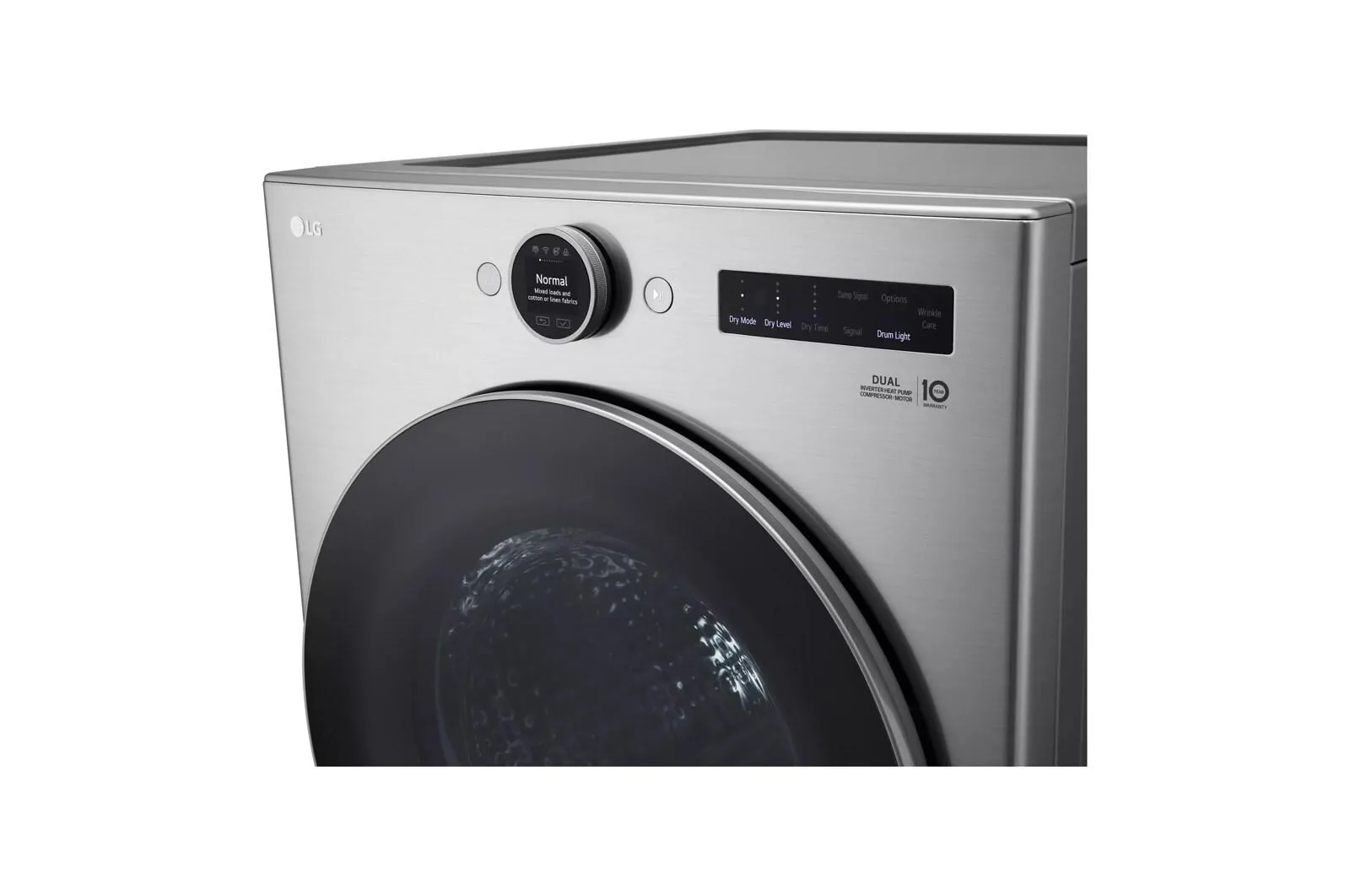 Lg DLHC5502V 7.8 Cu. Ft. Mega Capacity Smart Front Load Dryer With Dual Inverter Heatpump&#8482; Technology And Inverter Direct Drive Motor System