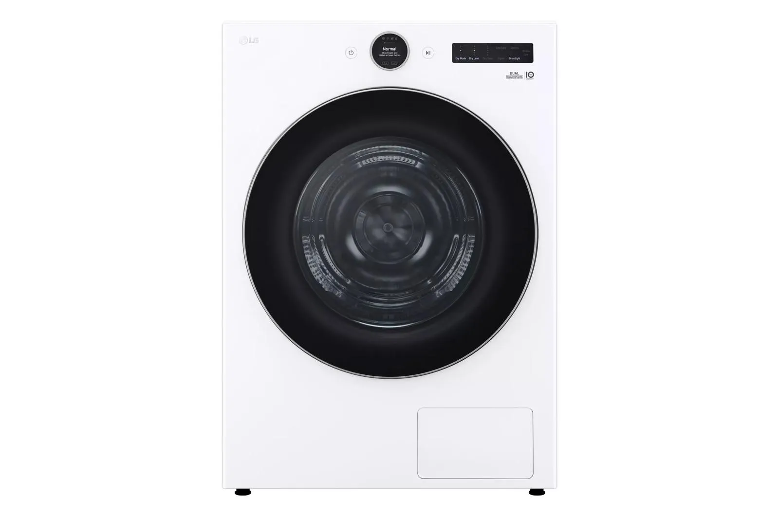 Lg DLHC5502W 7.8 Cu. Ft. Mega Capacity Smart Front Load Dryer With Dual Inverter Heatpump&#8482; Technology And Inverter Direct Drive Motor System
