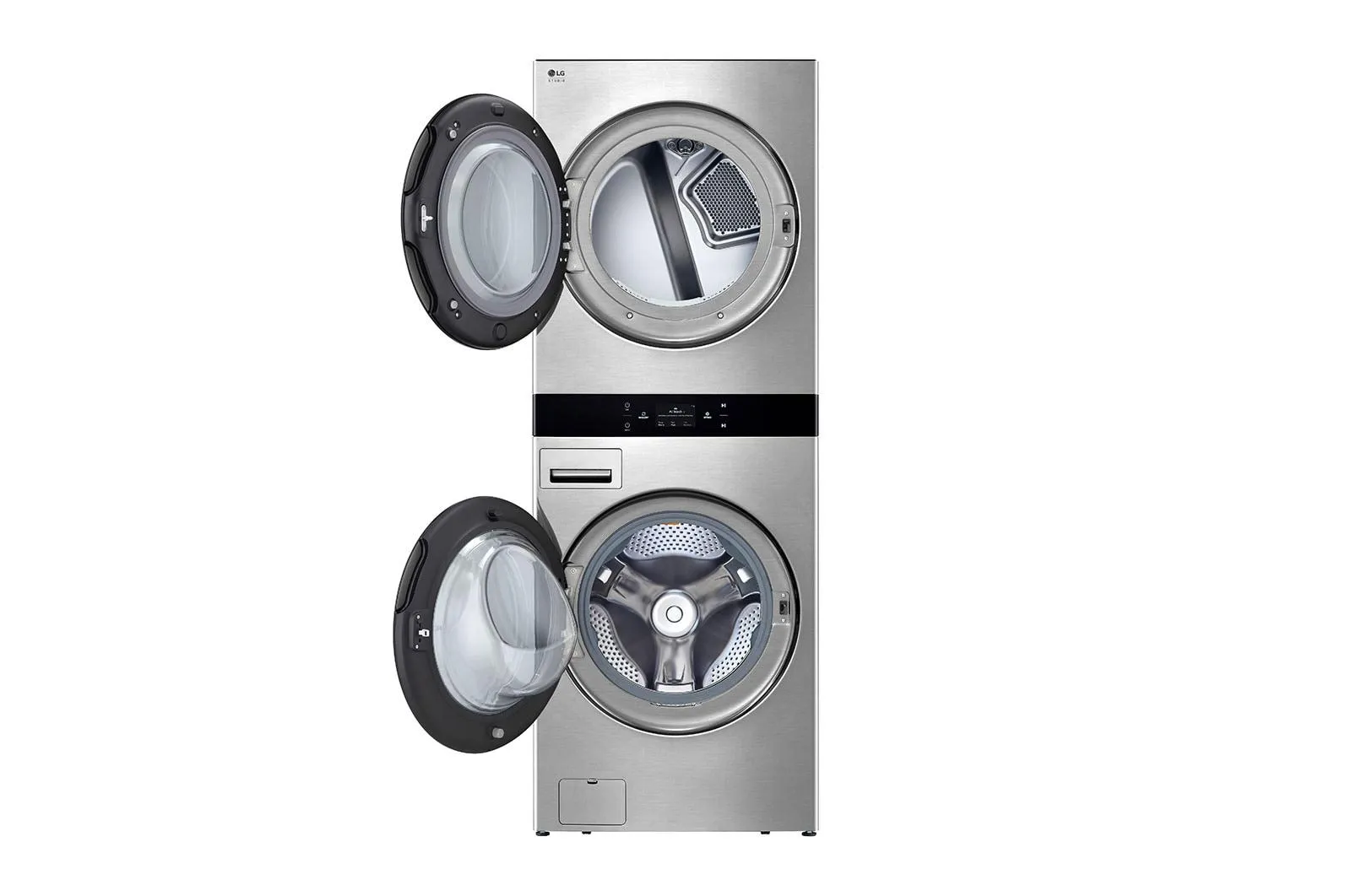 Lg SWWE50N3 Lg Studio Washtower&#8482; Smart Front Load 5.0 Cu. Ft. Washer And 7.4 Cu. Ft. Electric Dryer With Center Control&#8482;