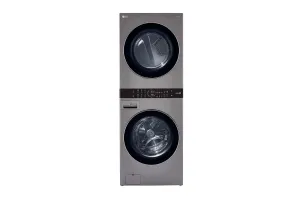 Lg WKE100HVA Single Unit Front Load Lg Washtower&#8482; With Center Control&#8482; 4.5 Cu. Ft. Washer And 7.4 Cu. Ft. Electric Dryer
