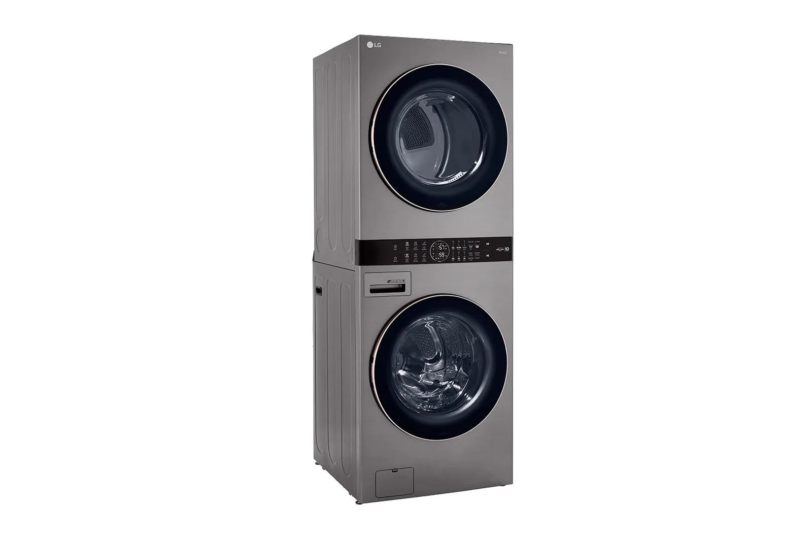 Lg WKE100HVA Single Unit Front Load Lg Washtower&#8482; With Center Control&#8482; 4.5 Cu. Ft. Washer And 7.4 Cu. Ft. Electric Dryer