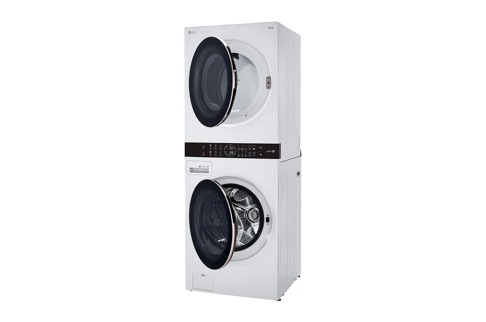 Lg WKE100HWA Single Unit Front Load Lg Washtower&#8482; With Center Control&#8482; 4.5 Cu. Ft. Washer And 7.4 Cu. Ft. Electric Dryer