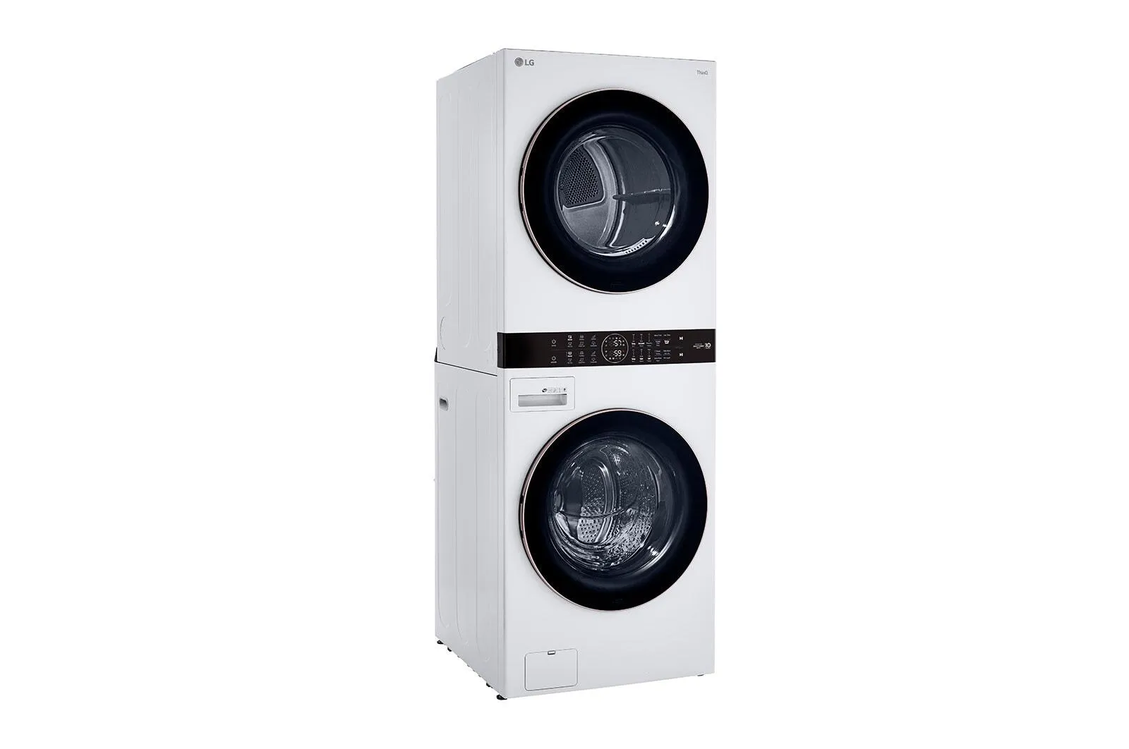 Lg WKE100HWA Single Unit Front Load Lg Washtower&#8482; With Center Control&#8482; 4.5 Cu. Ft. Washer And 7.4 Cu. Ft. Electric Dryer