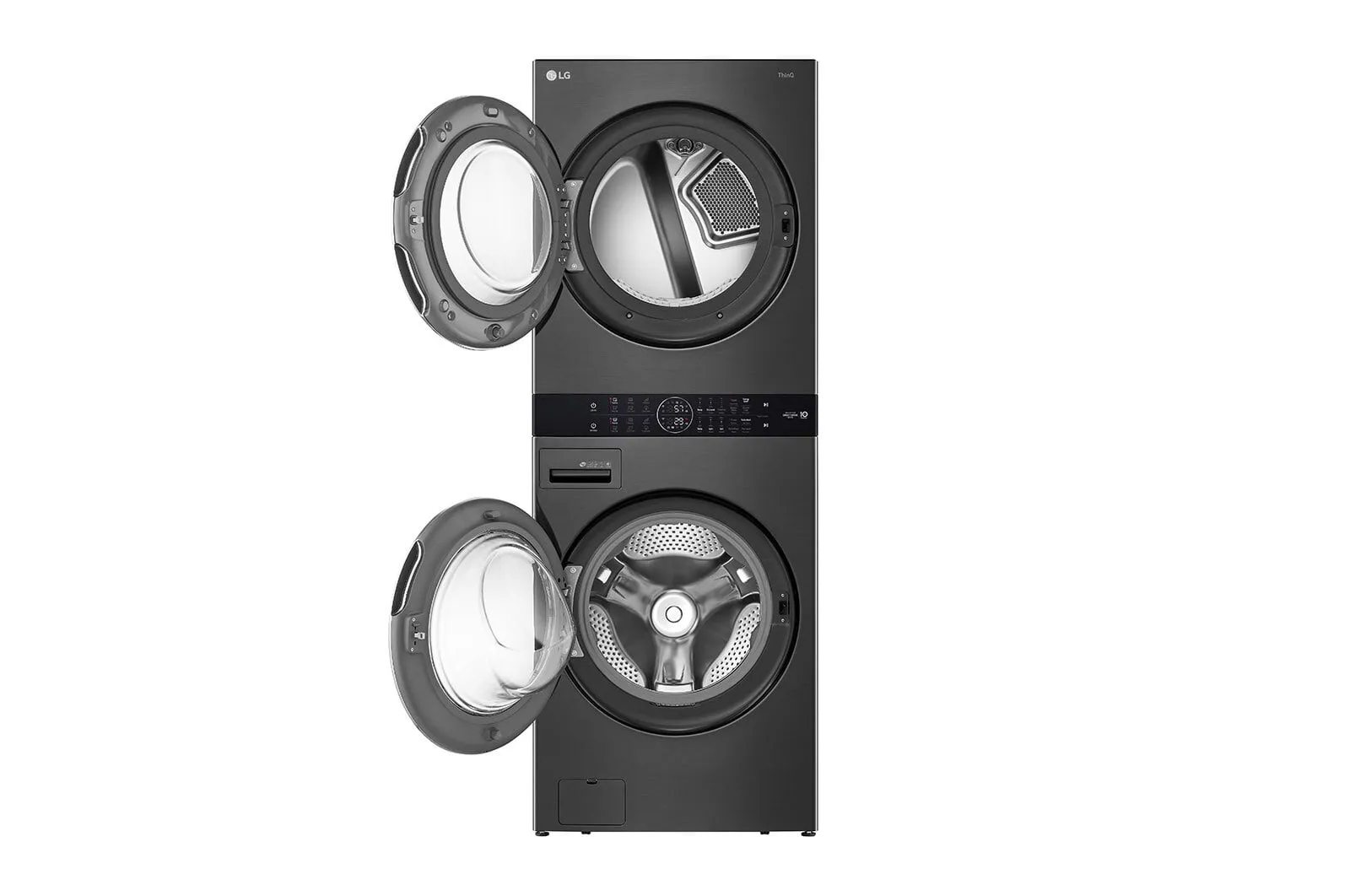 Lg WKEX200HBA Single Unit Front Load Lg Washtower&#8482; With Center Control&#8482; 4.5 Cu. Ft. Washer And 7.4 Cu. Ft. Electric Dryer