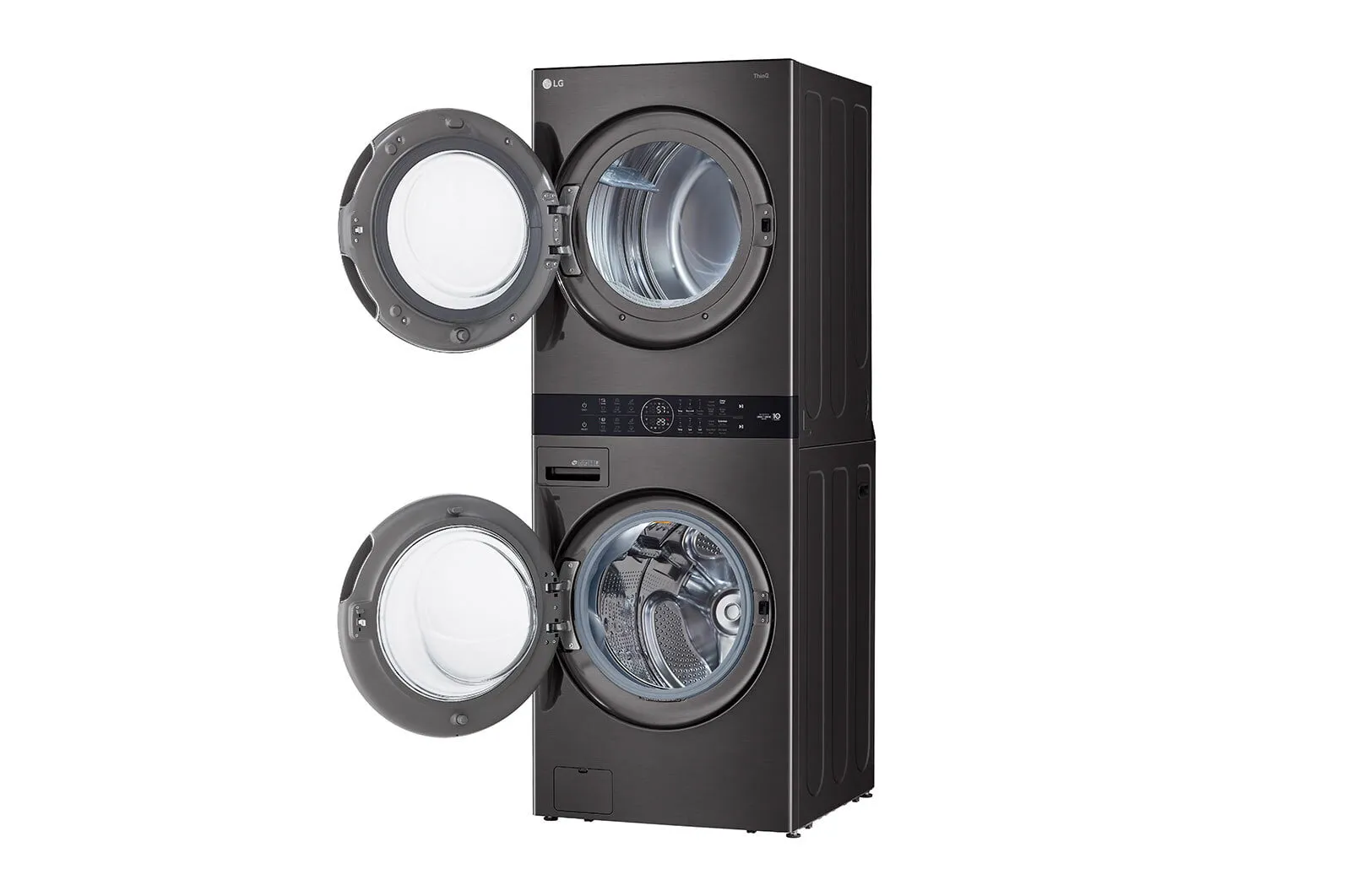 Lg WKEX200HBA Single Unit Front Load Lg Washtower&#8482; With Center Control&#8482; 4.5 Cu. Ft. Washer And 7.4 Cu. Ft. Electric Dryer