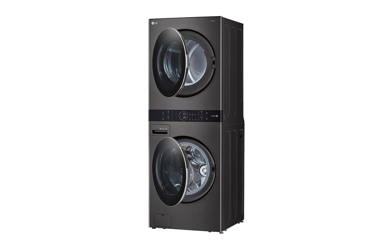 Lg WKEX200HBA Single Unit Front Load Lg Washtower&#8482; With Center Control&#8482; 4.5 Cu. Ft. Washer And 7.4 Cu. Ft. Electric Dryer