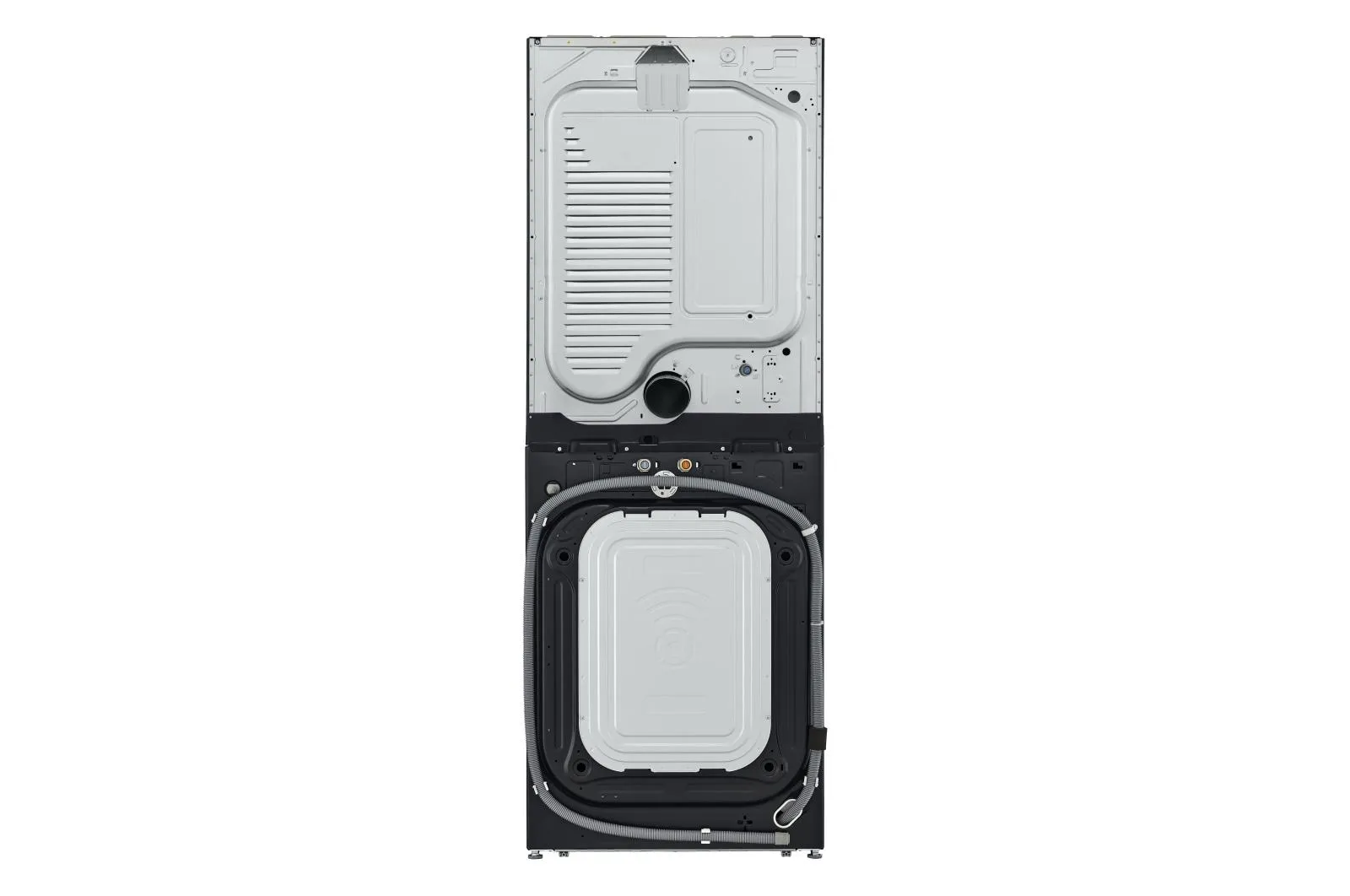 Lg WKEX200HGA Single Unit Front Load Lg Washtower&#8482; With Center Control&#8482; 4.5 Cu. Ft. Washer And 7.4 Cu. Ft. Electric Dryer