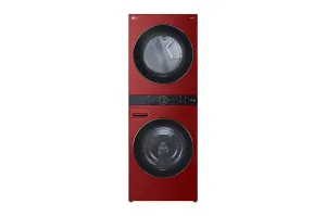 Lg WKEX200HRA Single Unit Front Load Lg Washtower&#8482; With Center Control&#8482; 4.5 Cu. Ft. Washer And 7.4 Cu. Ft. Electric Dryer