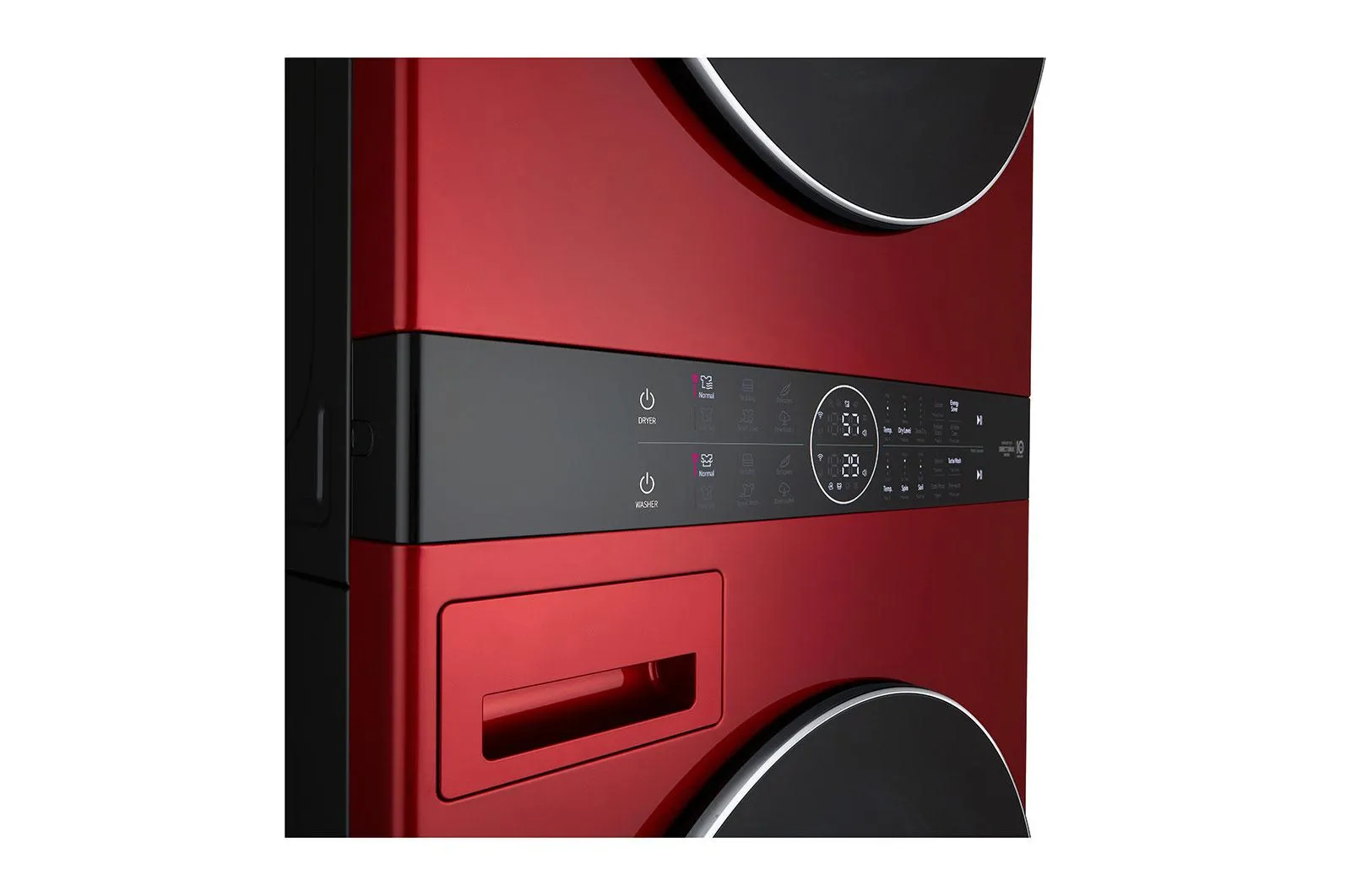 Lg WKEX200HRA Single Unit Front Load Lg Washtower&#8482; With Center Control&#8482; 4.5 Cu. Ft. Washer And 7.4 Cu. Ft. Electric Dryer