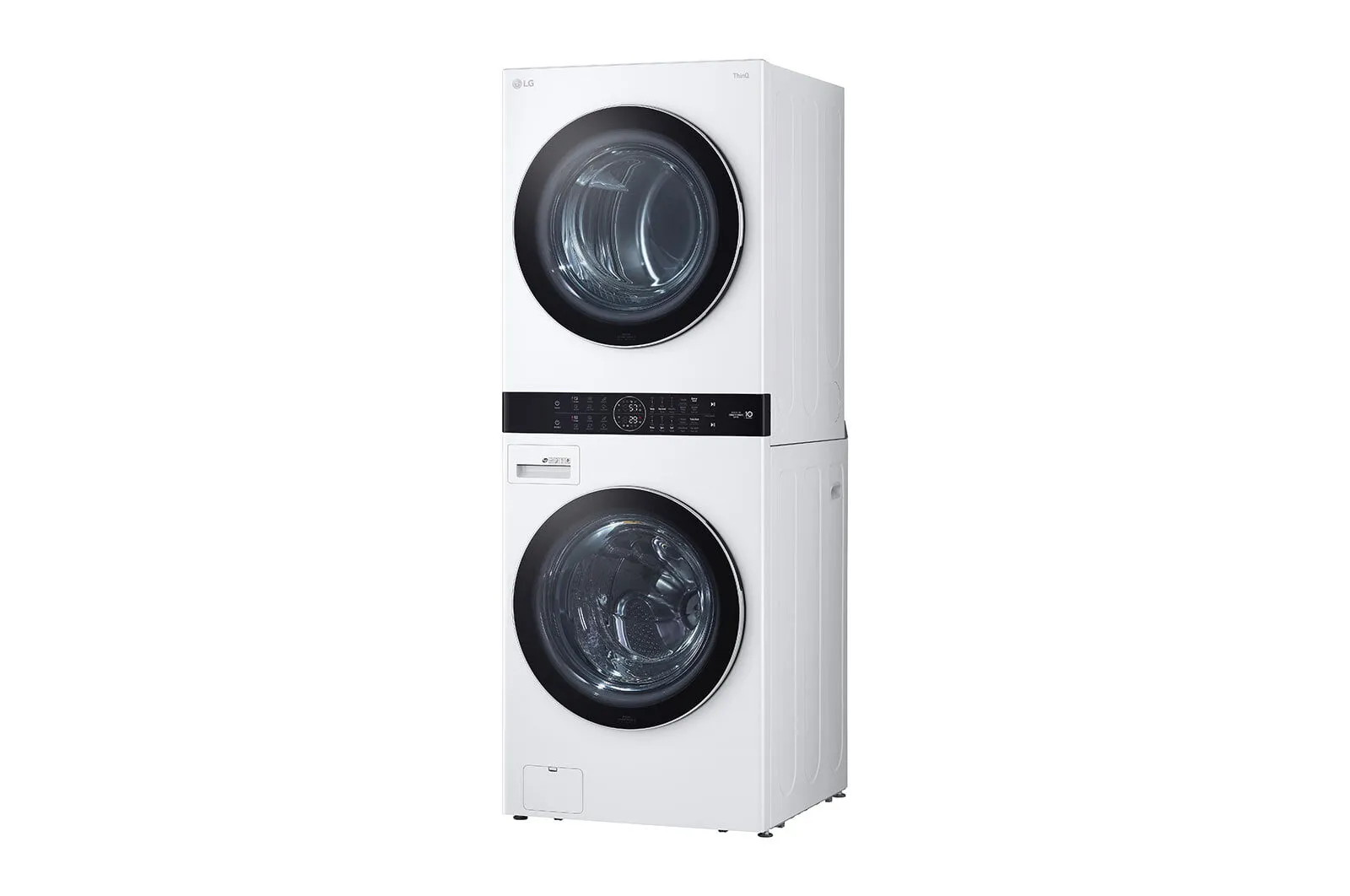 Lg WKEX200HWA Single Unit Front Load Lg Washtower&#8482; With Center Control&#8482; 4.5 Cu. Ft. Washer And 7.4 Cu. Ft. Electric Dryer
