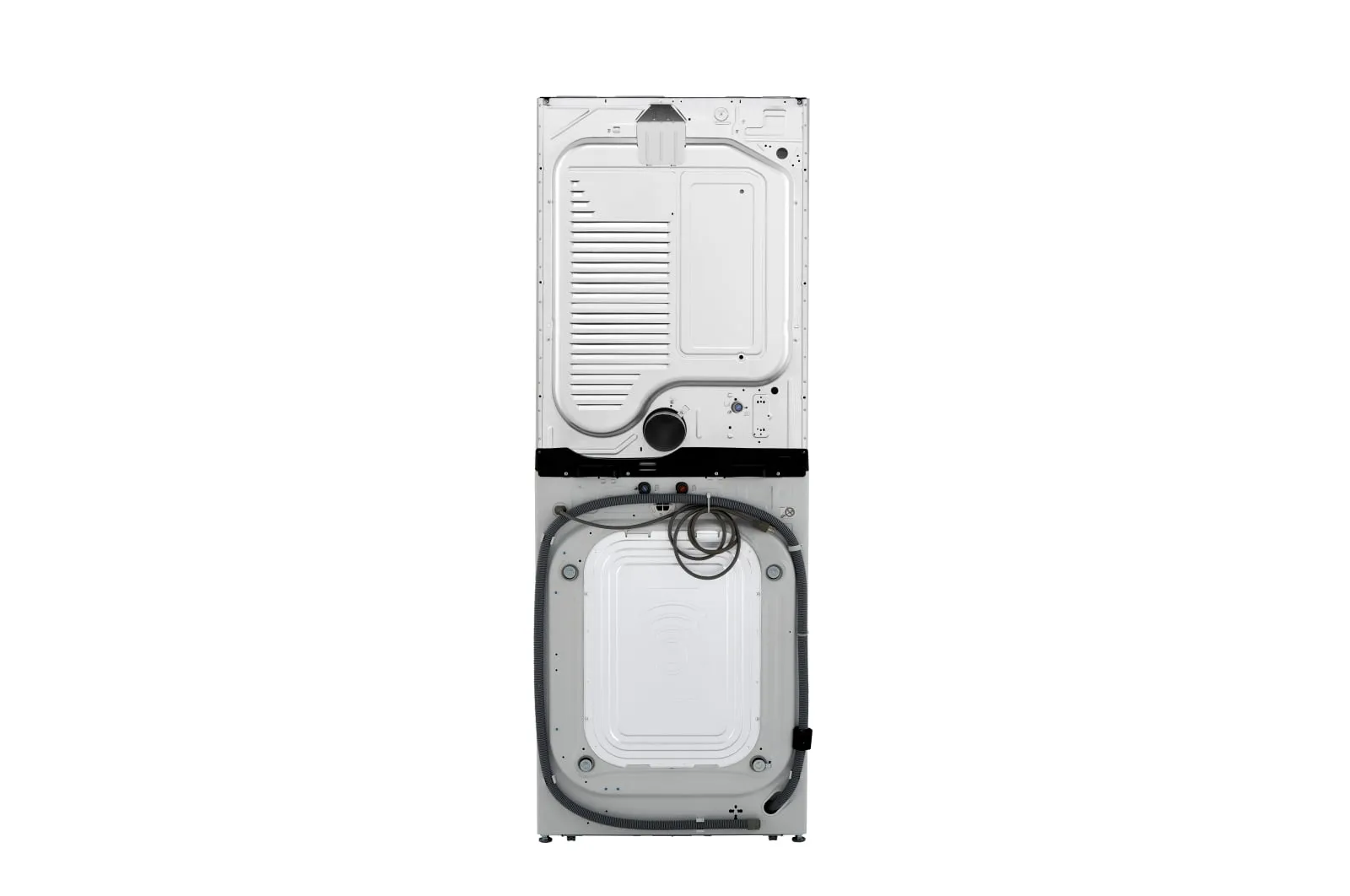 Lg WKEX200HWA Single Unit Front Load Lg Washtower&#8482; With Center Control&#8482; 4.5 Cu. Ft. Washer And 7.4 Cu. Ft. Electric Dryer