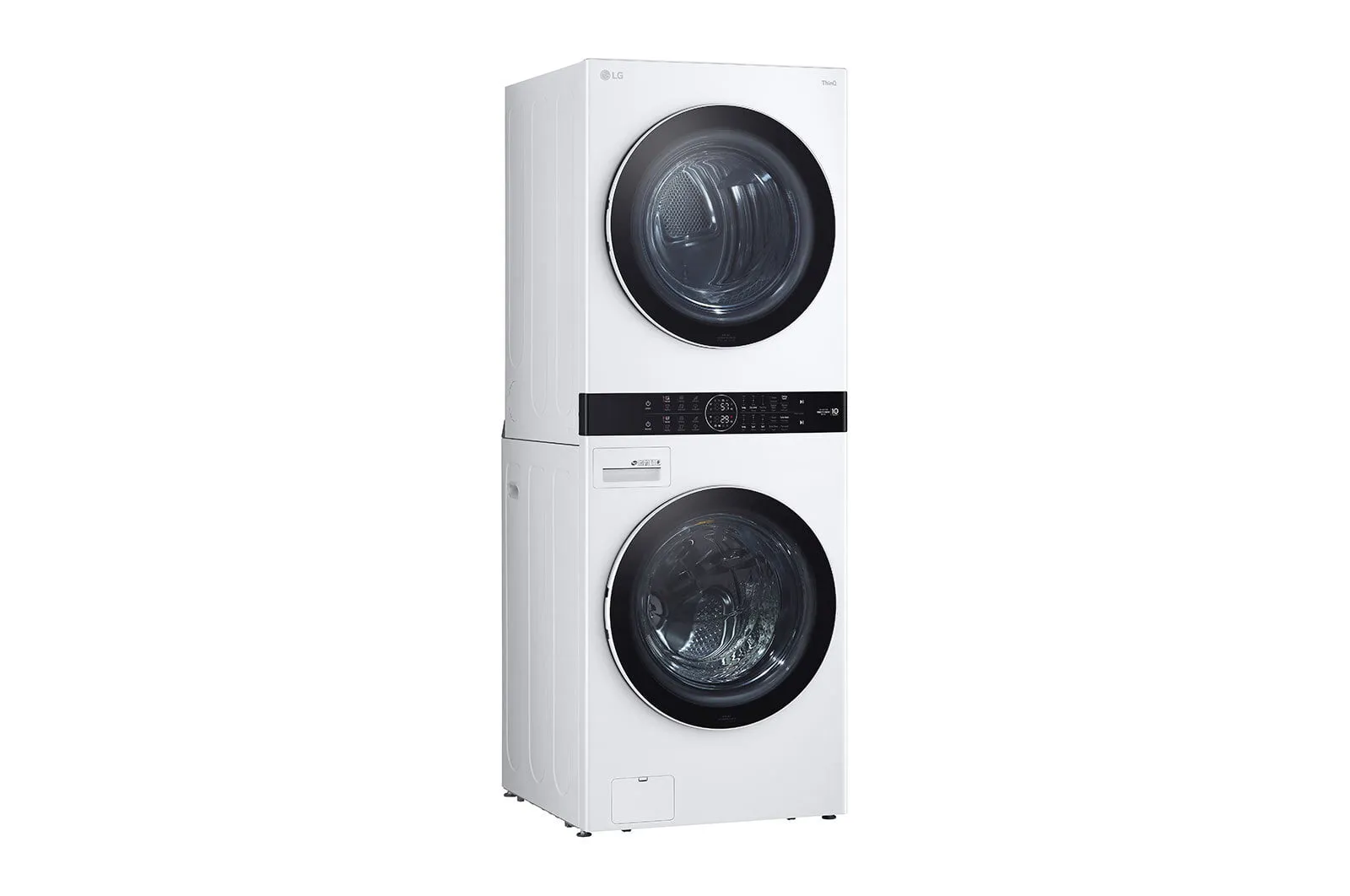Lg WKEX200HWA Single Unit Front Load Lg Washtower&#8482; With Center Control&#8482; 4.5 Cu. Ft. Washer And 7.4 Cu. Ft. Electric Dryer