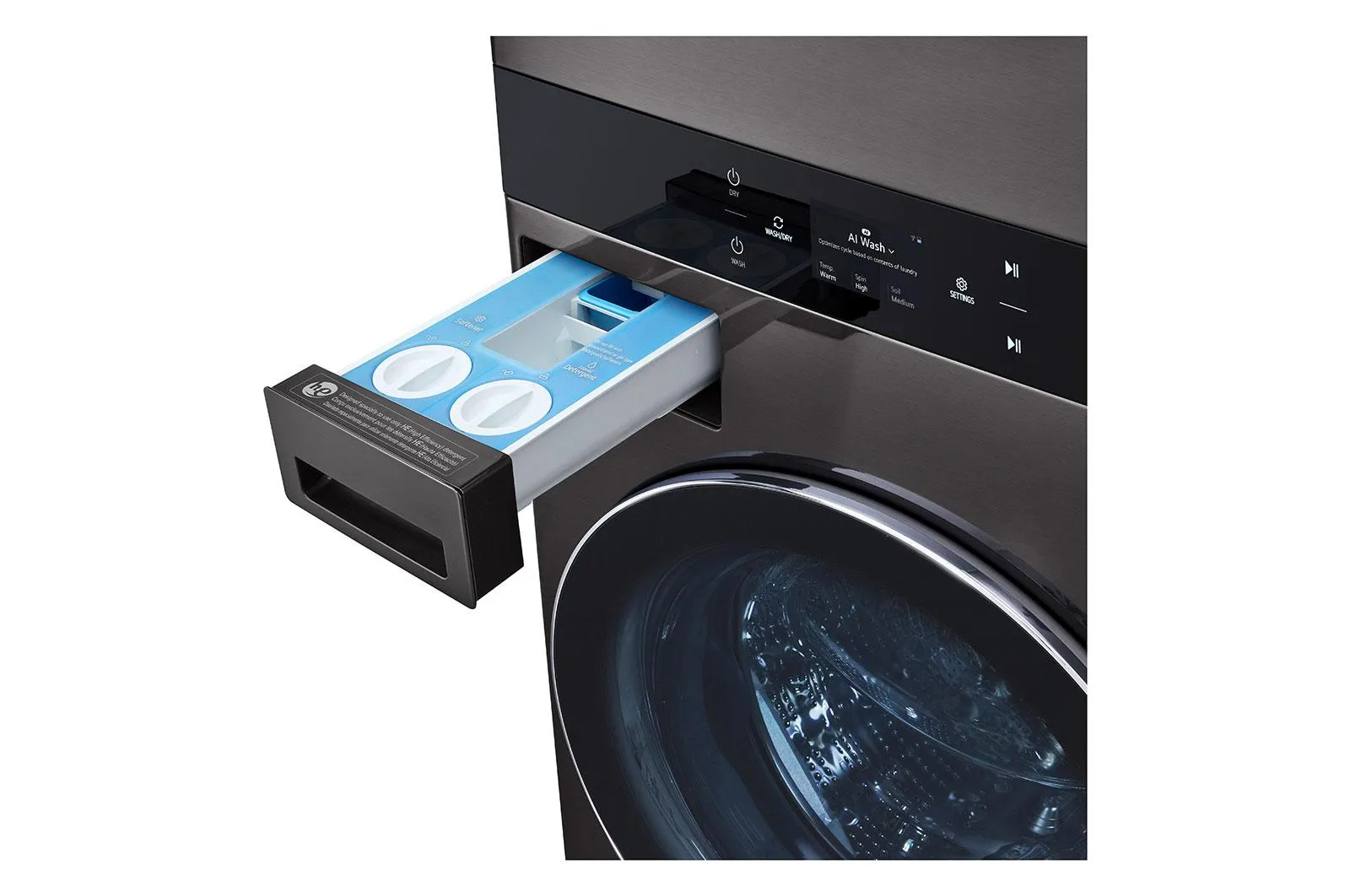 Lg WKEX300HBA Single Unit Front Load Lg Washtower&#8482;W. Center Control 5.0 Cu.Ft. Washer & 7.4 Cu.Ft. Electric Dryer