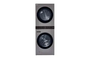 Lg WKG101HVA Single Unit Front Load Lg Washtower&#8482; With Center Control&#8482; 4.5 Cu. Ft. Washer And 7.4 Cu. Ft. Gas Dryer
