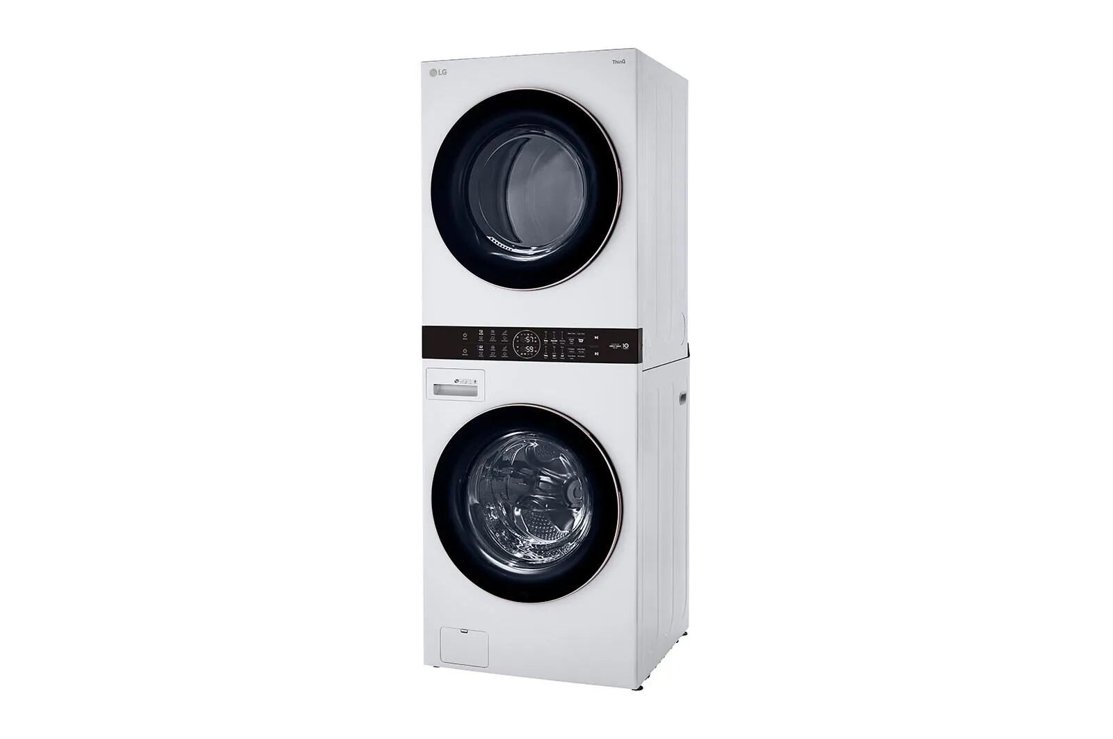 Lg WKG101HWA Single Unit Front Load Lg Washtower&#8482; With Center Control&#8482; 4.5 Cu. Ft. Washer And 7.4 Cu. Ft. Gas Dryer