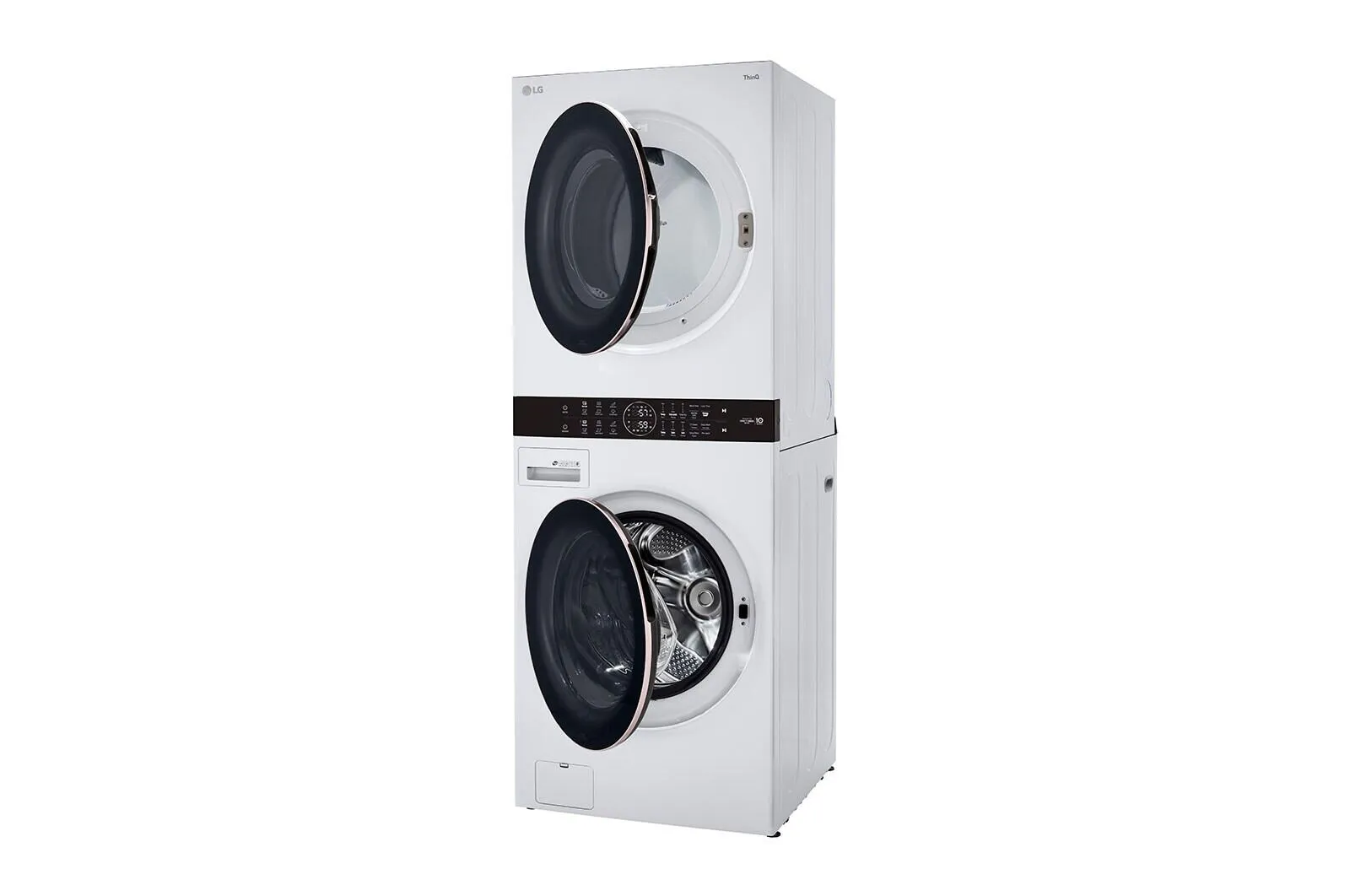 Lg WKG101HWA Single Unit Front Load Lg Washtower&#8482; With Center Control&#8482; 4.5 Cu. Ft. Washer And 7.4 Cu. Ft. Gas Dryer