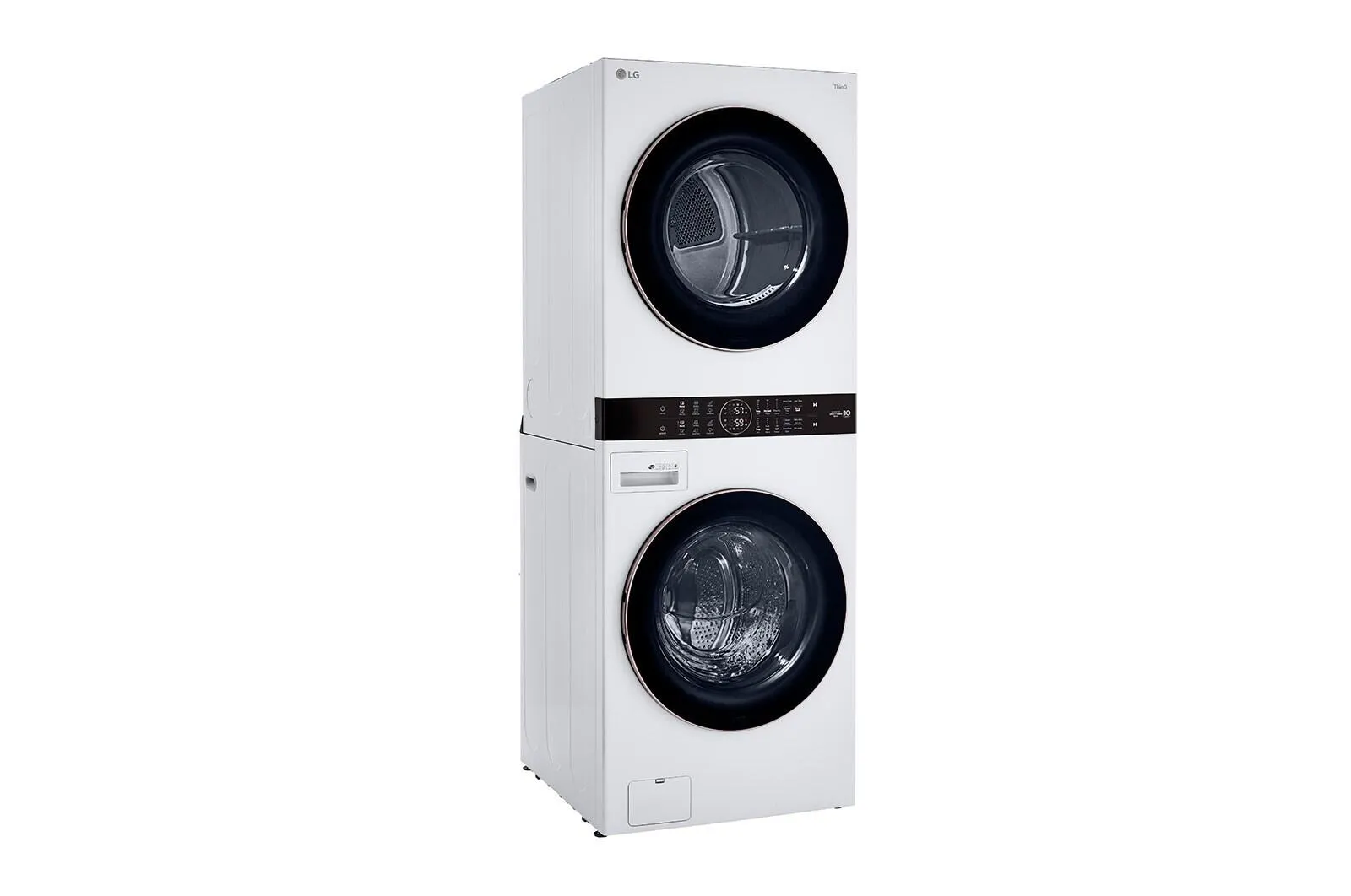 Lg WKG101HWA Single Unit Front Load Lg Washtower&#8482; With Center Control&#8482; 4.5 Cu. Ft. Washer And 7.4 Cu. Ft. Gas Dryer