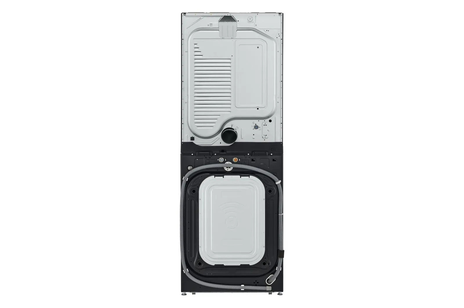 Lg WKGX201HGA Single Unit Front Load Lg Washtower&#8482; With Center Control&#8482; 4.5 Cu. Ft. Washer And 7.4 Cu. Ft. Gas Dryer