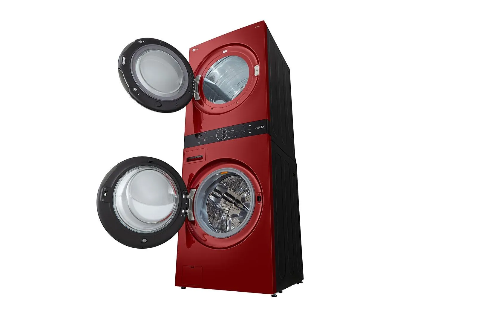 Lg WKGX201HRA Single Unit Front Load Lg Washtower&#8482; With Center Control&#8482; 4.5 Cu. Ft. Washer And 7.4 Cu. Ft. Gas Dryer