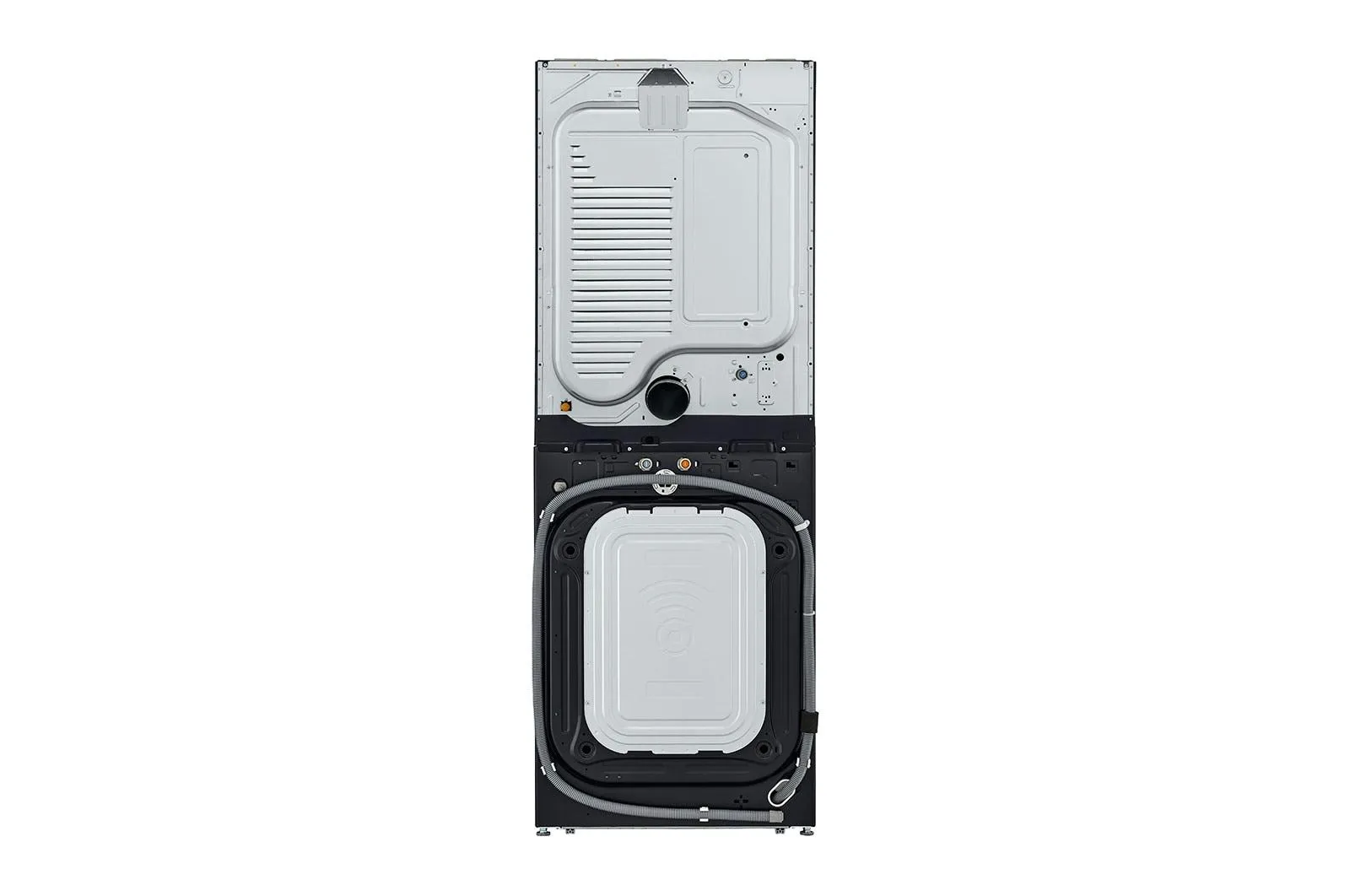 Lg WKGX201HRA Single Unit Front Load Lg Washtower&#8482; With Center Control&#8482; 4.5 Cu. Ft. Washer And 7.4 Cu. Ft. Gas Dryer