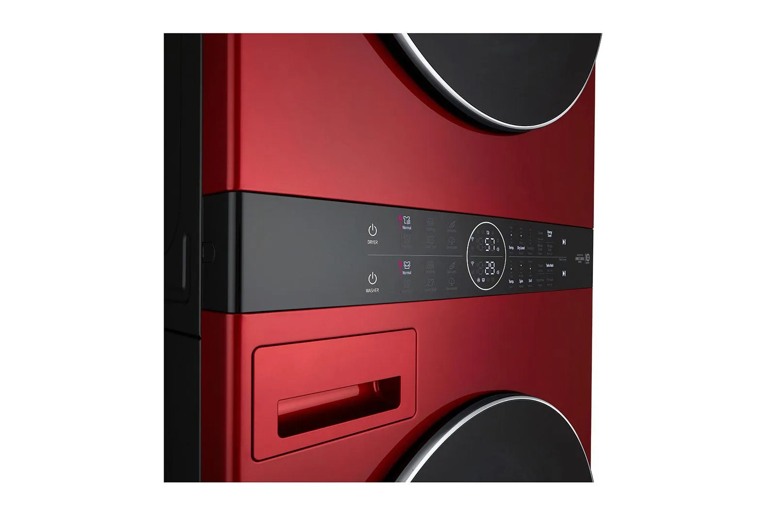 Lg WKGX201HRA Single Unit Front Load Lg Washtower&#8482; With Center Control&#8482; 4.5 Cu. Ft. Washer And 7.4 Cu. Ft. Gas Dryer