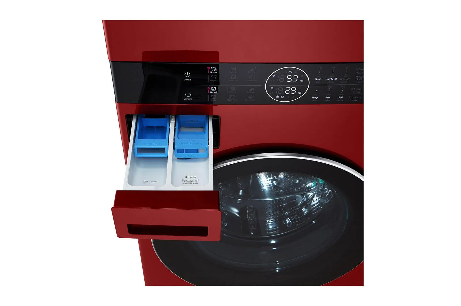 Lg WKGX201HRA Single Unit Front Load Lg Washtower&#8482; With Center Control&#8482; 4.5 Cu. Ft. Washer And 7.4 Cu. Ft. Gas Dryer