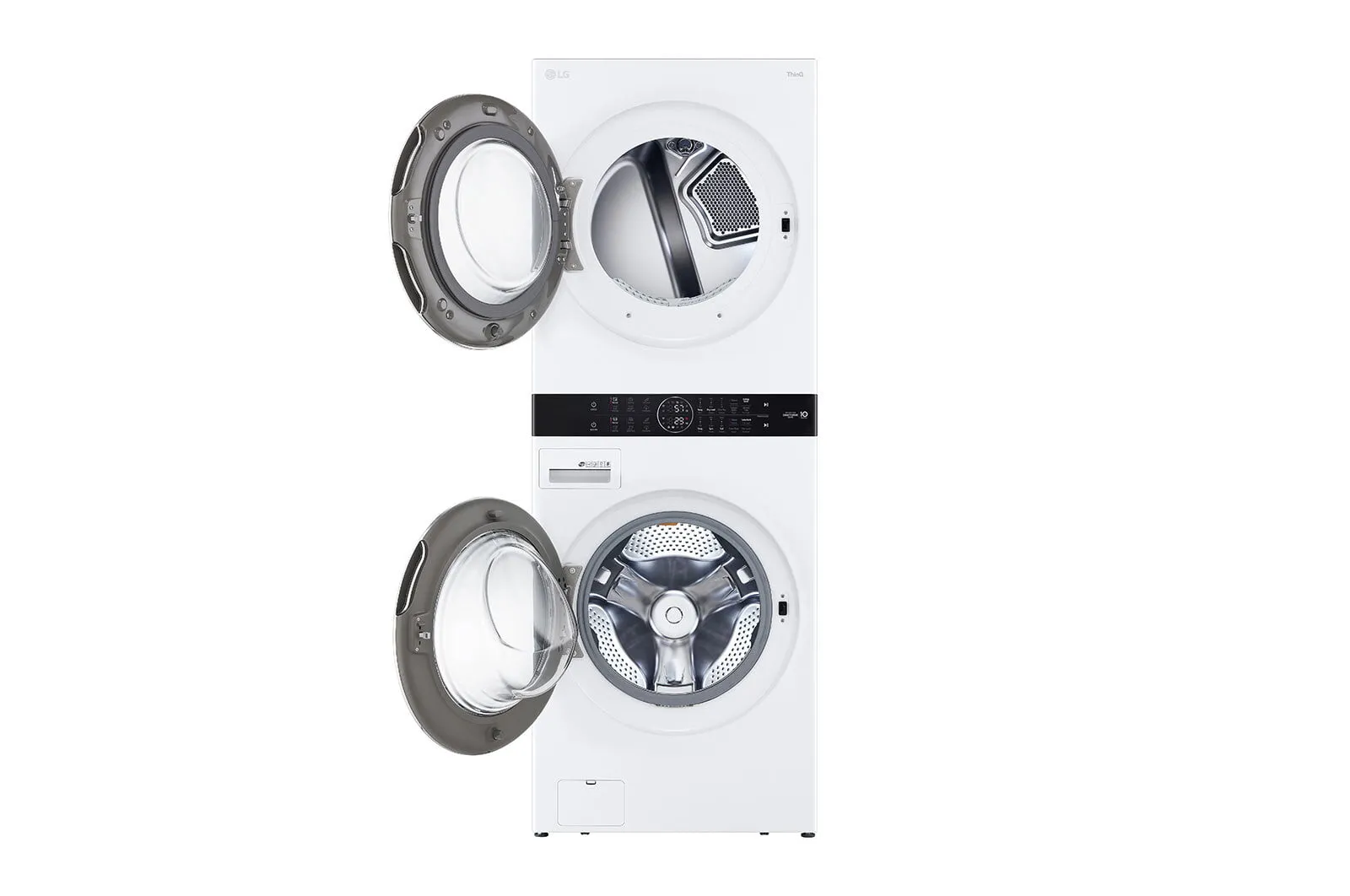 Lg WKGX201HWA Single Unit Front Load Lg Washtower&#8482; With Center Control&#8482; 4.5 Cu. Ft. Washer And 7.4 Cu. Ft. Gas Dryer