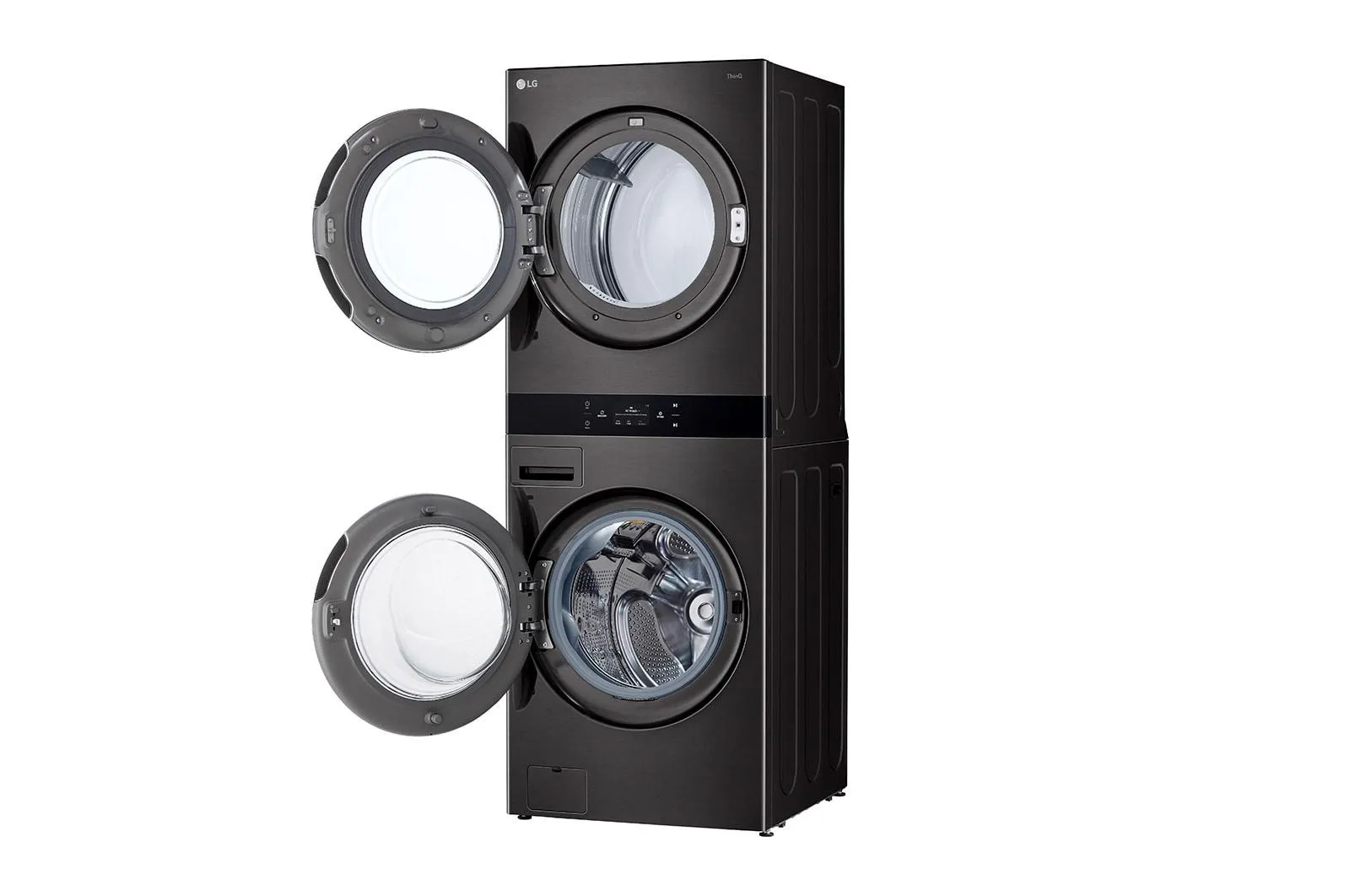 Lg WKGX301HBA Single Unit Front Load Lg Washtower&#8482; With Center Control 5.0 Cu.Ft. Washer & 7.4 Cu.Ft. Gas Dryer