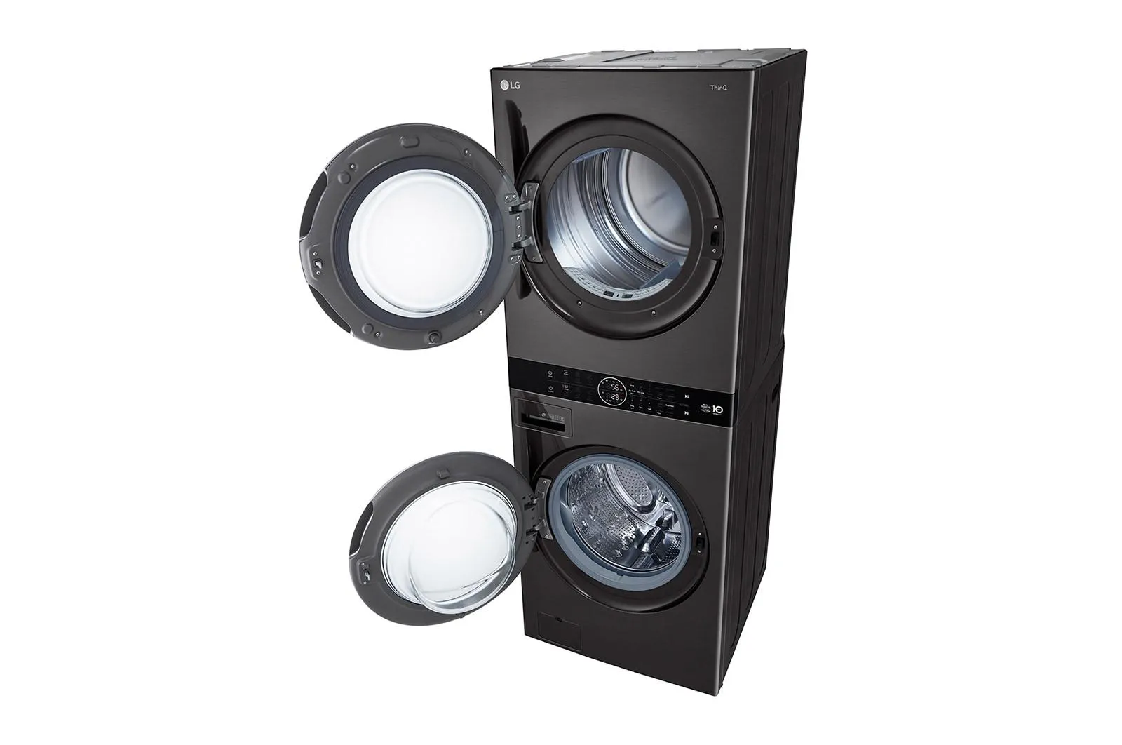 Lg WKHC202HBA Single Unit Lg Washtower&#8482; With Center Control&#8482; 4.5 Cu. Ft. Front Load Washer And 7.2 Cu. Ft. Front Load Ventless Dryer