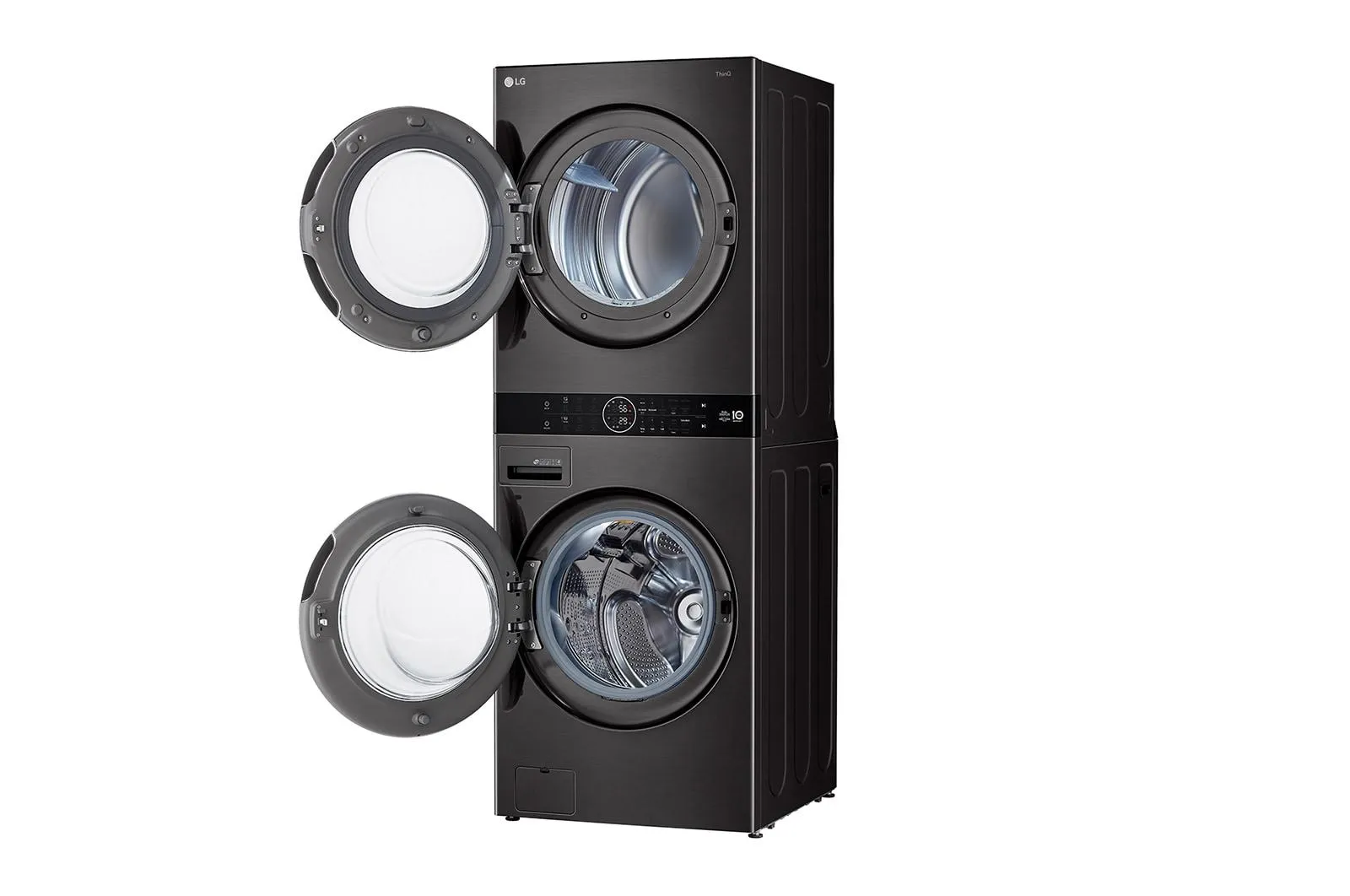 Lg WKHC202HBA Single Unit Lg Washtower&#8482; With Center Control&#8482; 4.5 Cu. Ft. Front Load Washer And 7.2 Cu. Ft. Front Load Ventless Dryer